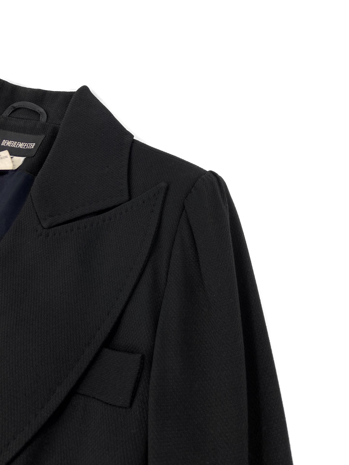 Ann Demeulemeester Fall 1995 Oversized Lapel Wool Blazer 38