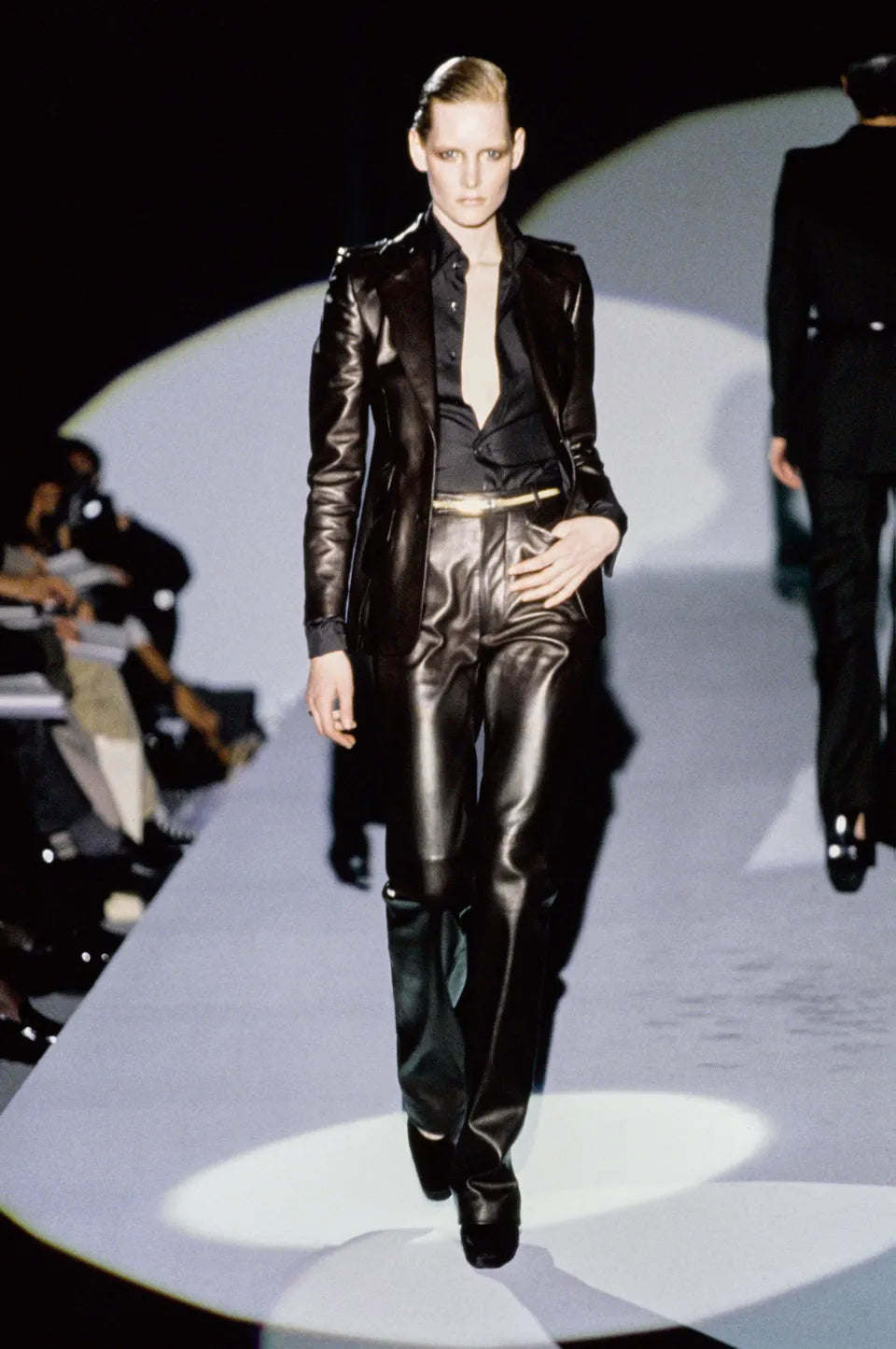 Gucci Fall 1996 Tom Ford Gold Mesh Skinny Snake Chain Belt 26