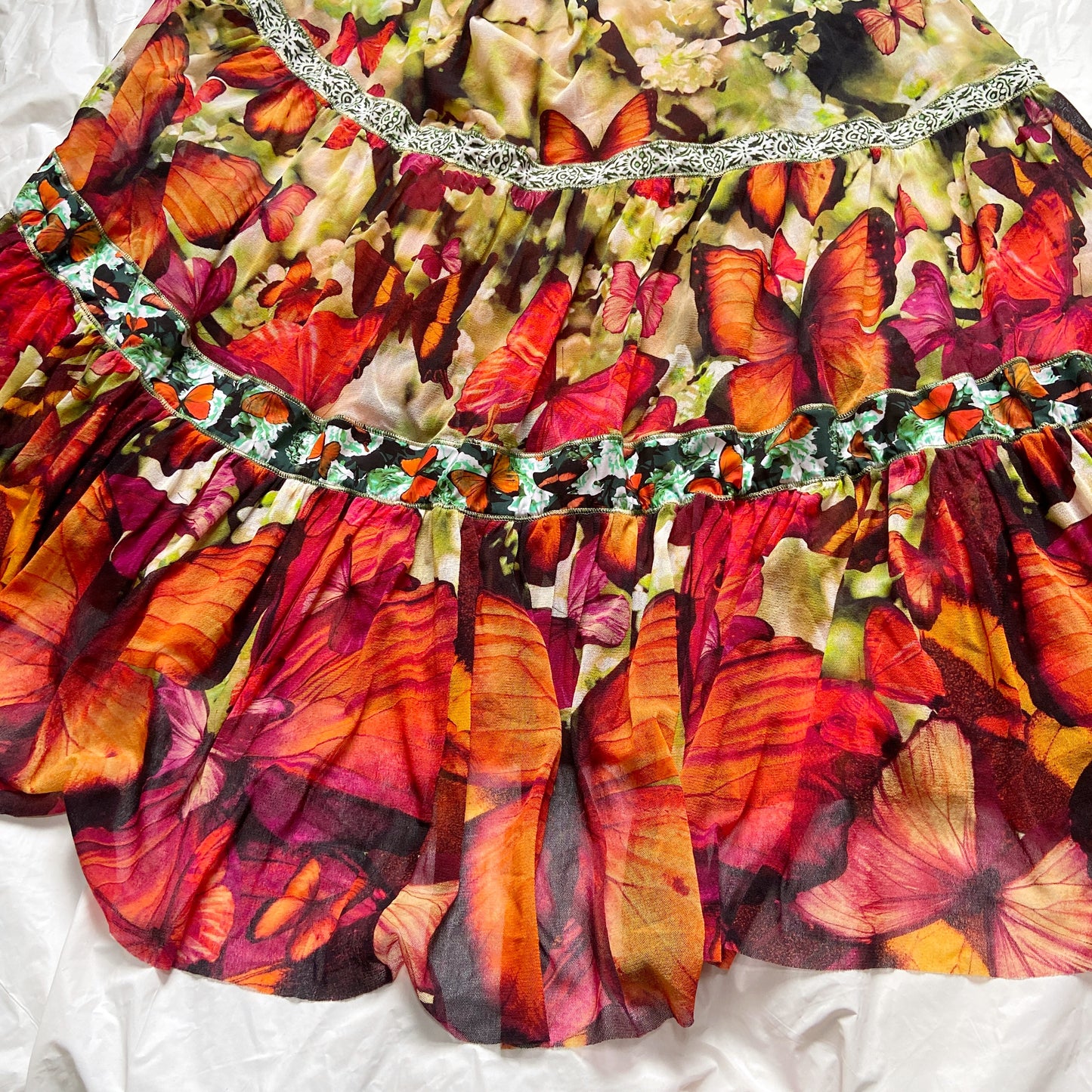 Jean Paul Gaultier 2003 soleli butterfly maxi dress