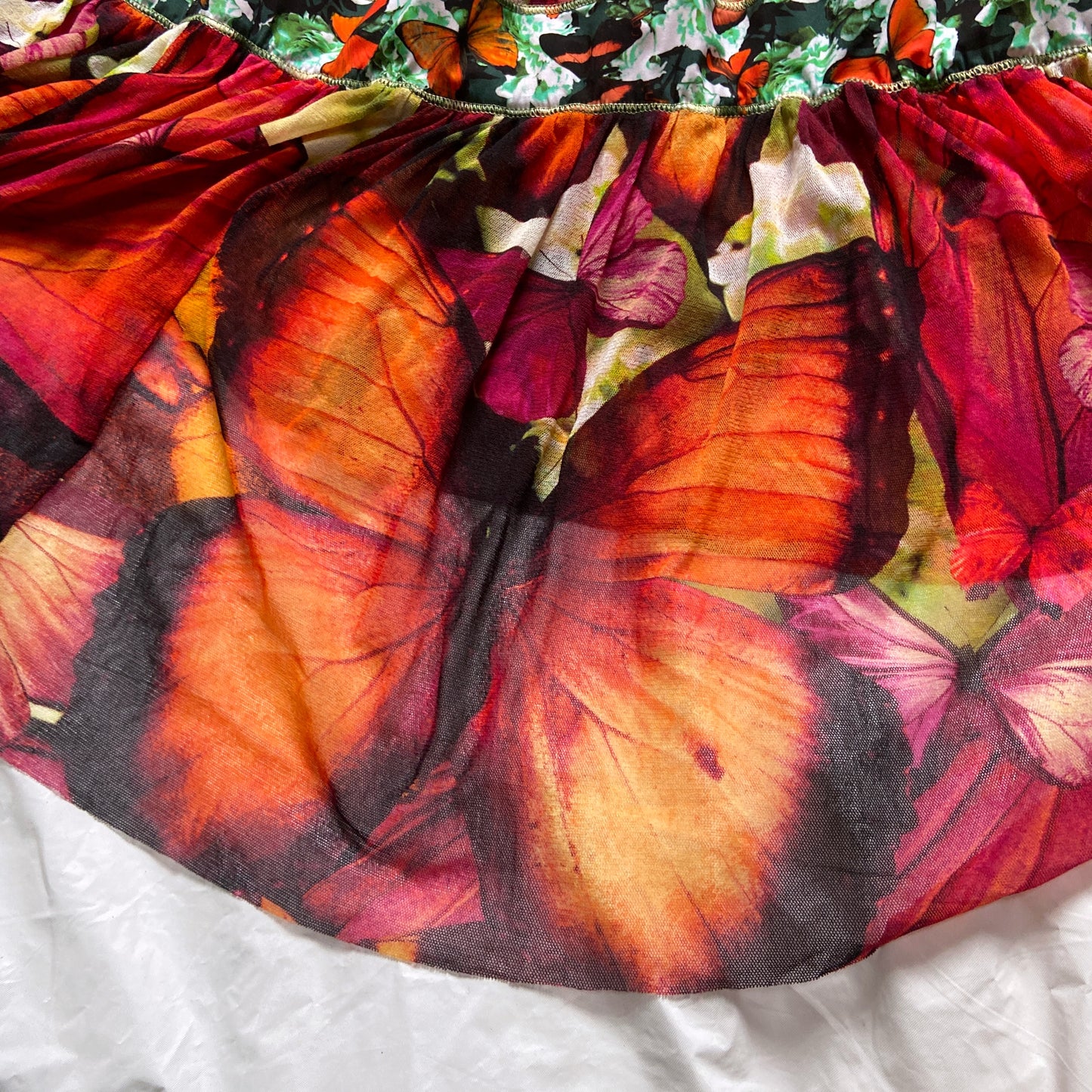 Jean Paul Gaultier 2003 soleli butterfly maxi dress