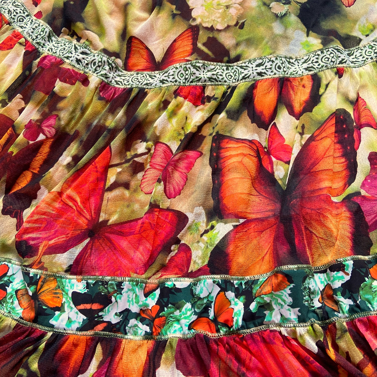 Jean Paul Gaultier 2003 soleli butterfly maxi dress