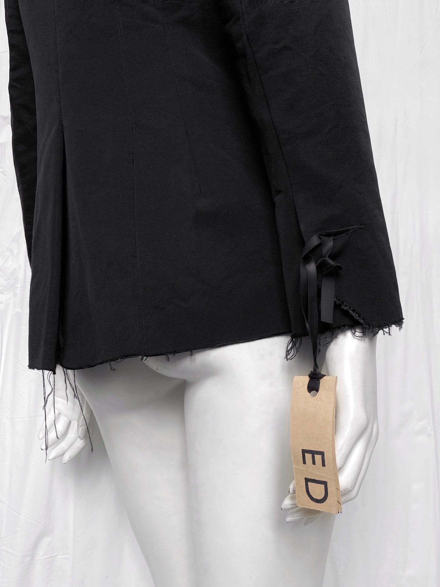 BWNT Elena Dawson 2014 Black Classic Silk Blazer XS