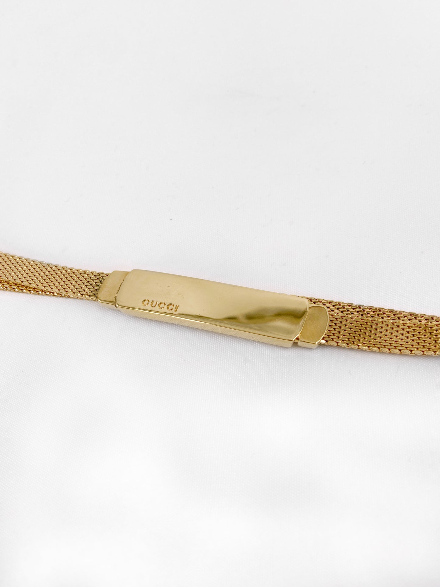 Gucci Fall 1996 Tom Ford Gold Mesh Skinny Snake Chain Belt 30