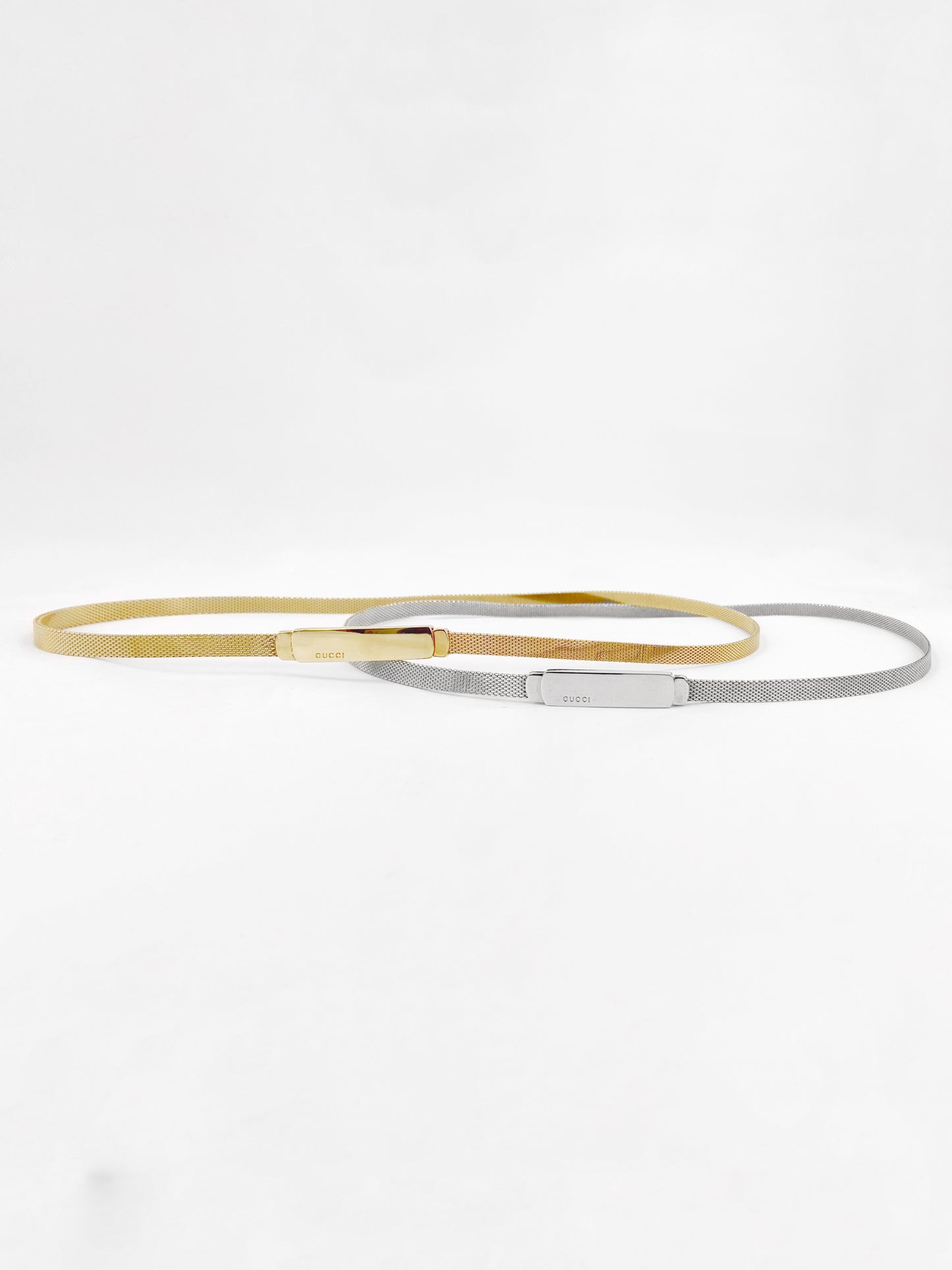 Gucci Fall 1996 Tom Ford Gold Mesh Skinny Snake Chain Belt 30