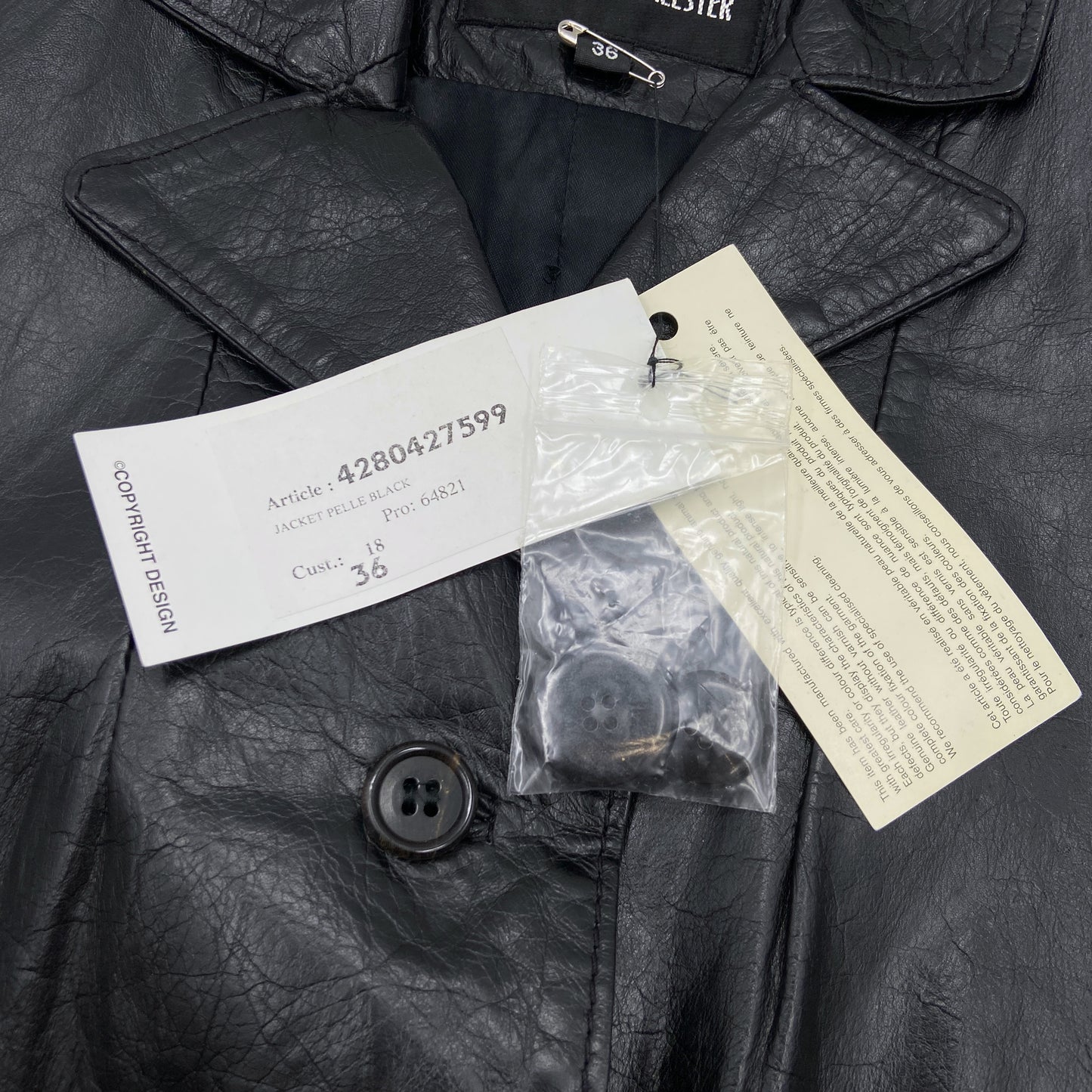 BWNT Ann Demeulemeester Fall 2004 Runway Leather Bondage Blazer Jacket