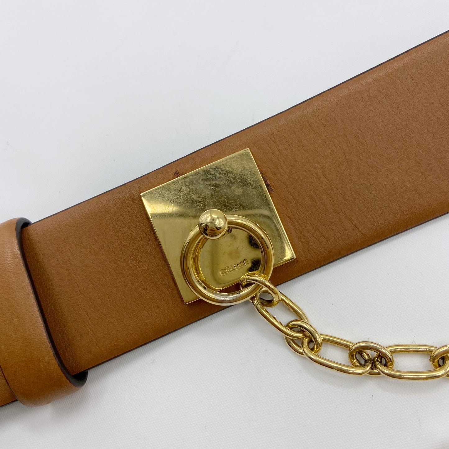 Céline 2012 Phoebe Philo Brown Chain Link Belt M