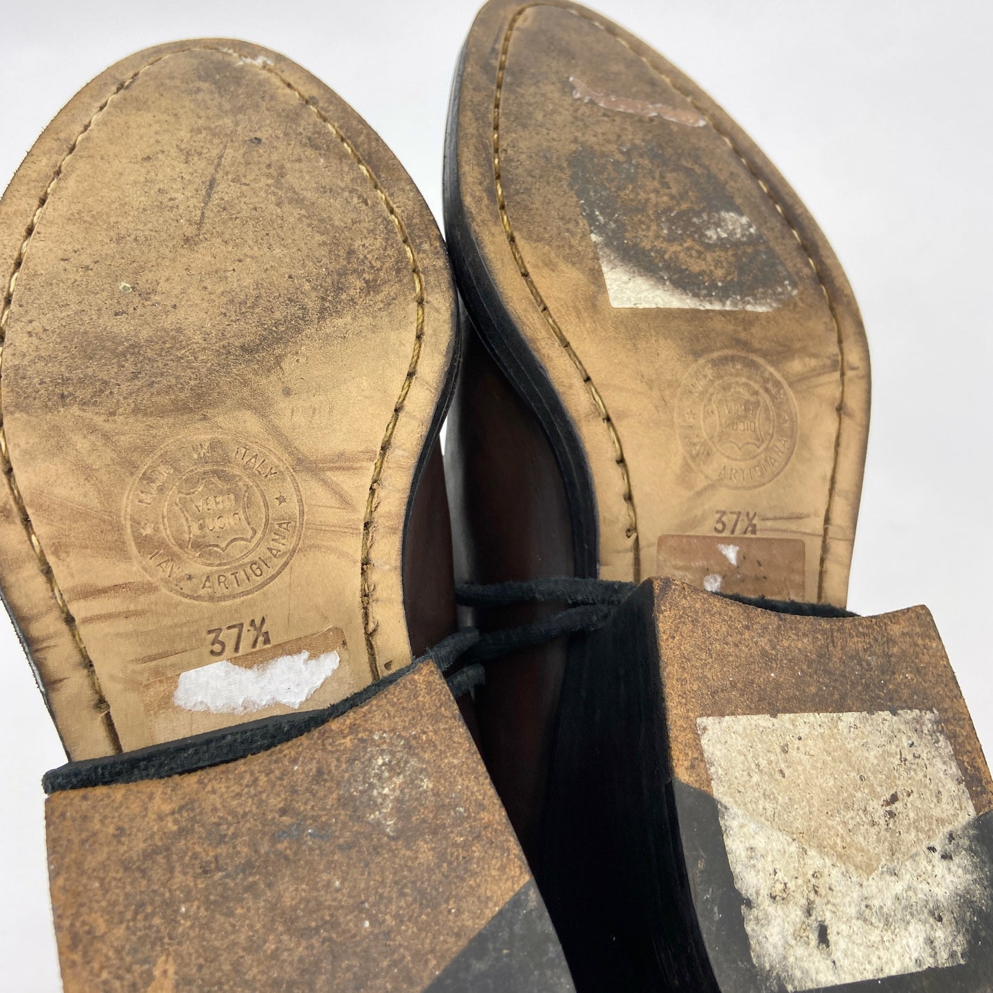Ann Demuelemeester 90s Brown Heeded Derbies 37.5