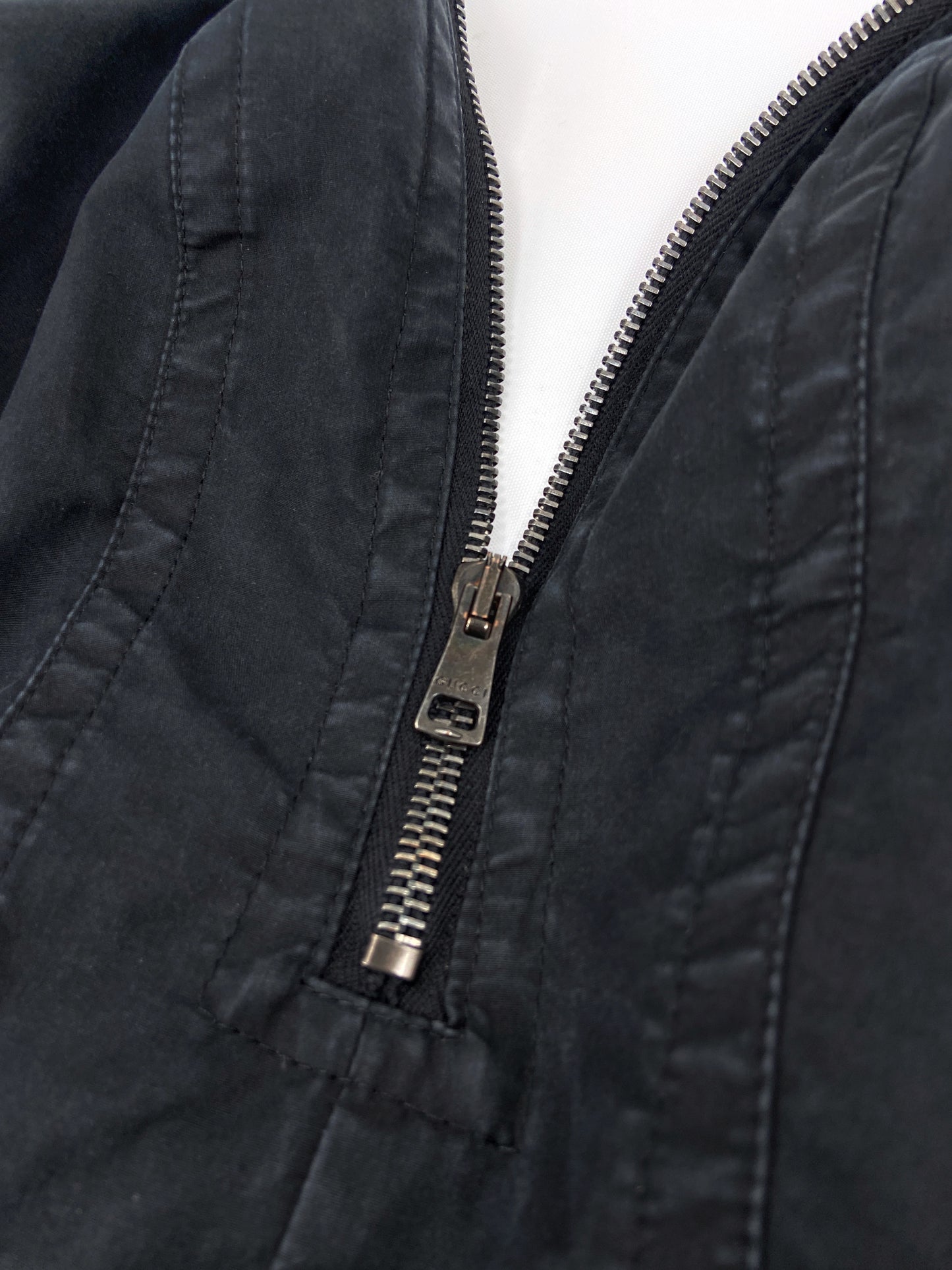 Gucci Spring 2002 Tom Ford Men’s Technical Military N-2B Navy Parka Coat Jacket 48