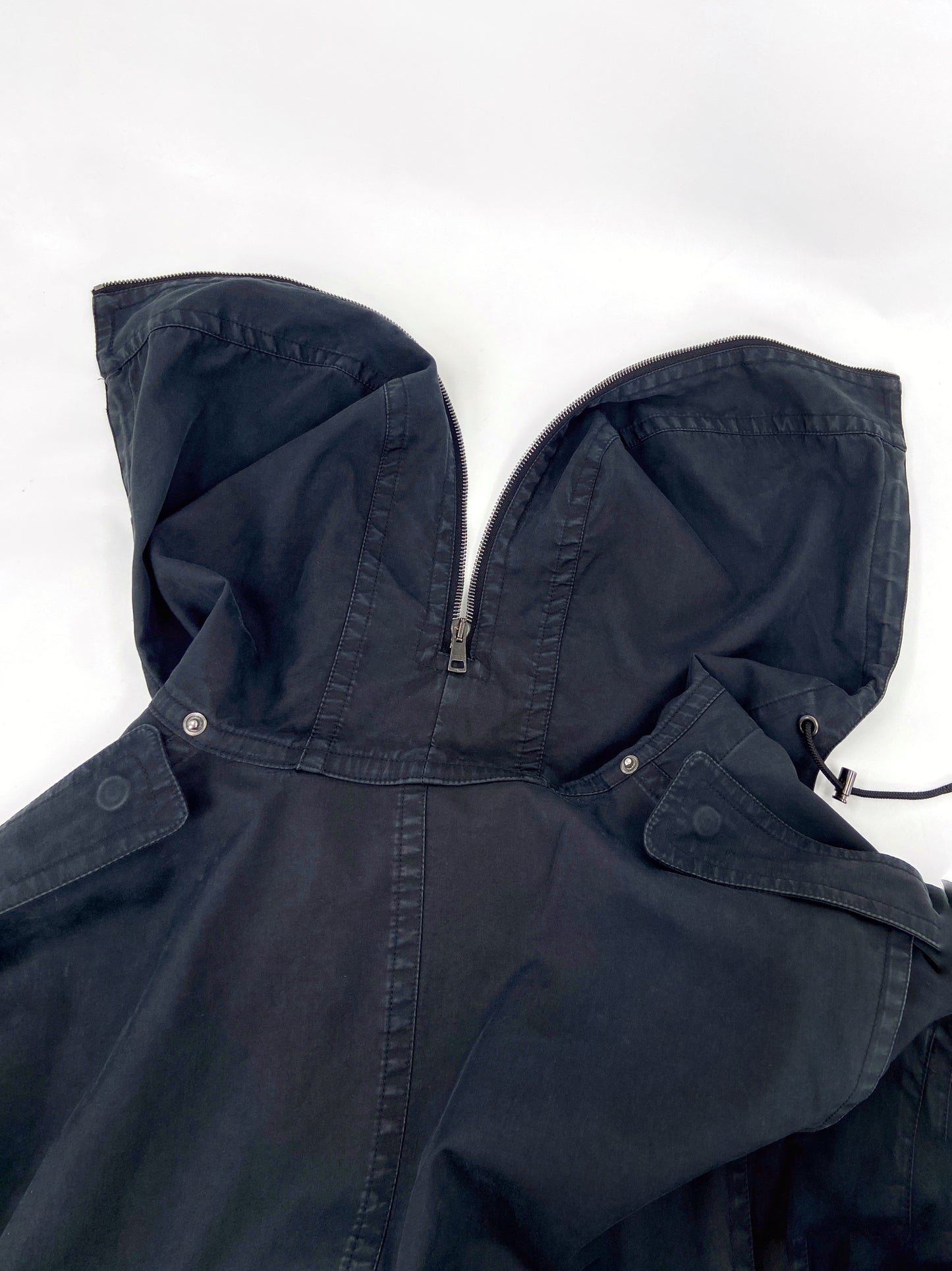 Gucci Spring 2002 Tom Ford Men’s Technical Military N-2B Navy Parka Coat Jacket 48