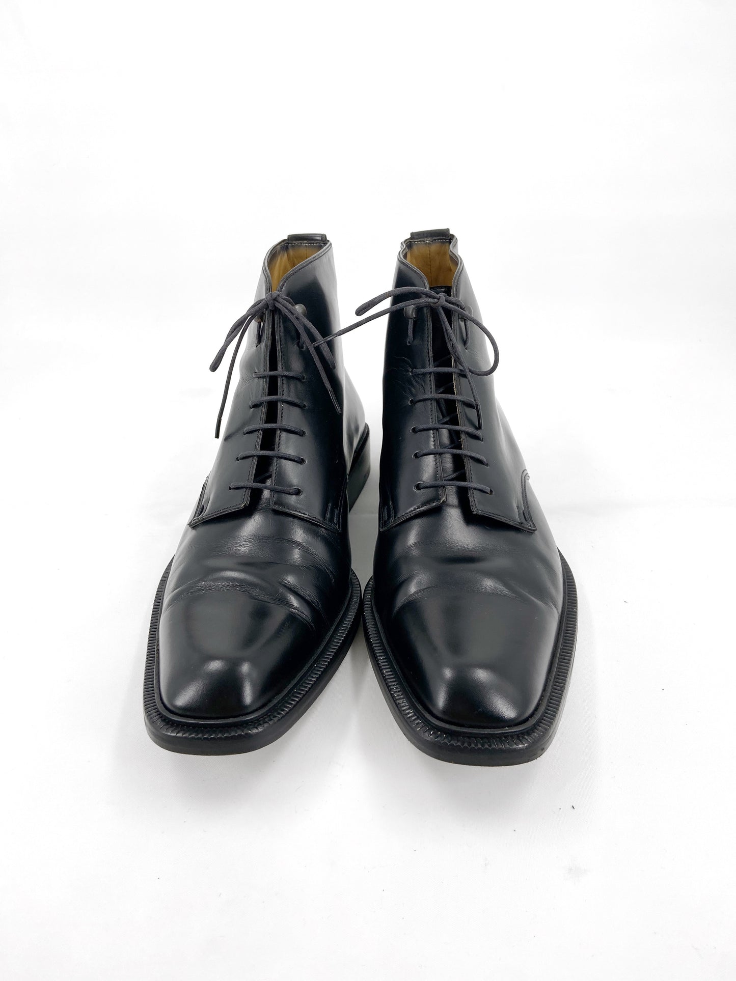 Louis Vuitton Voltaire Lace-up Leather Boots 40