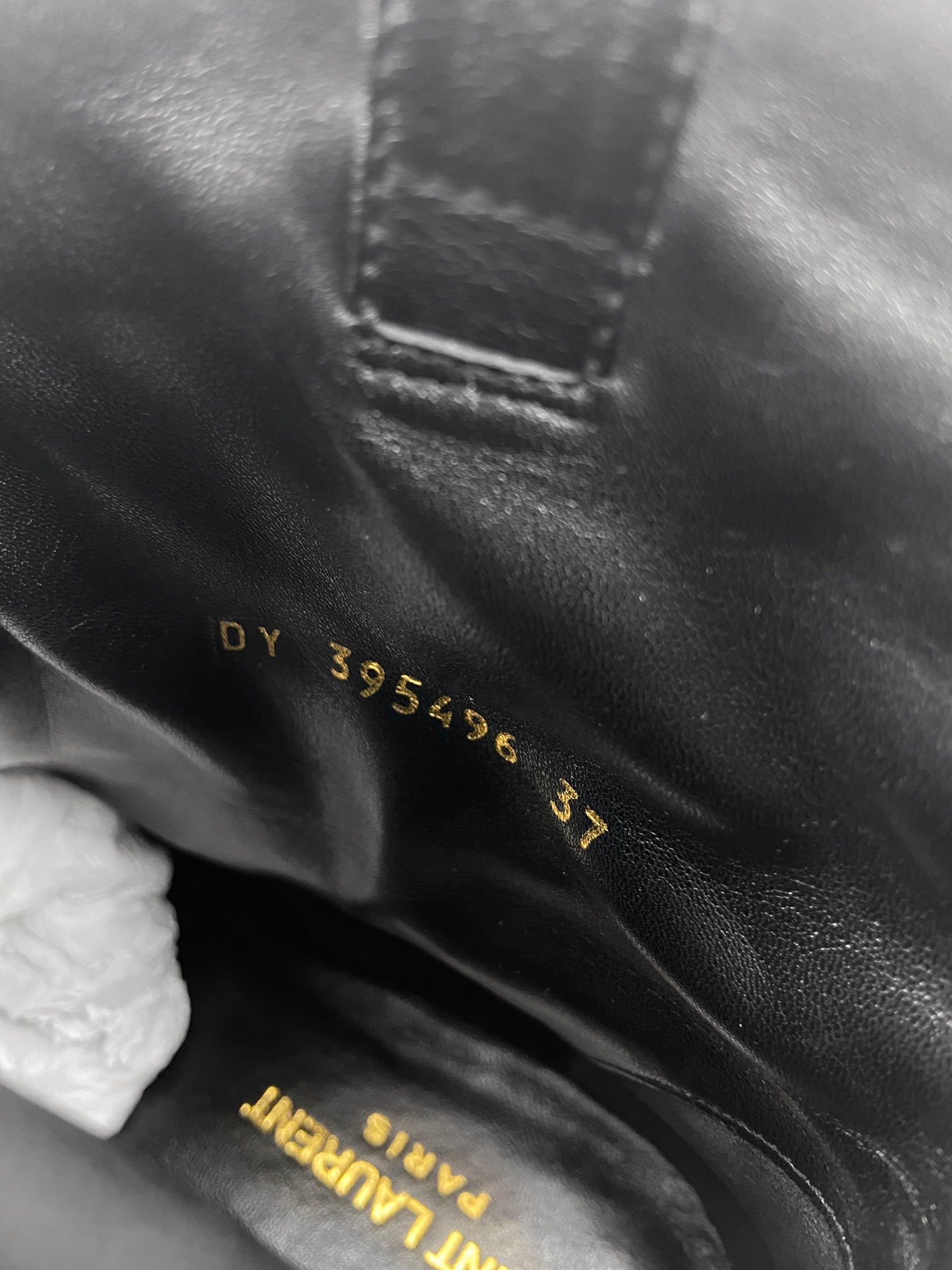 Saint Laurent Hedi Slimane Black Fringed Western Boot 37