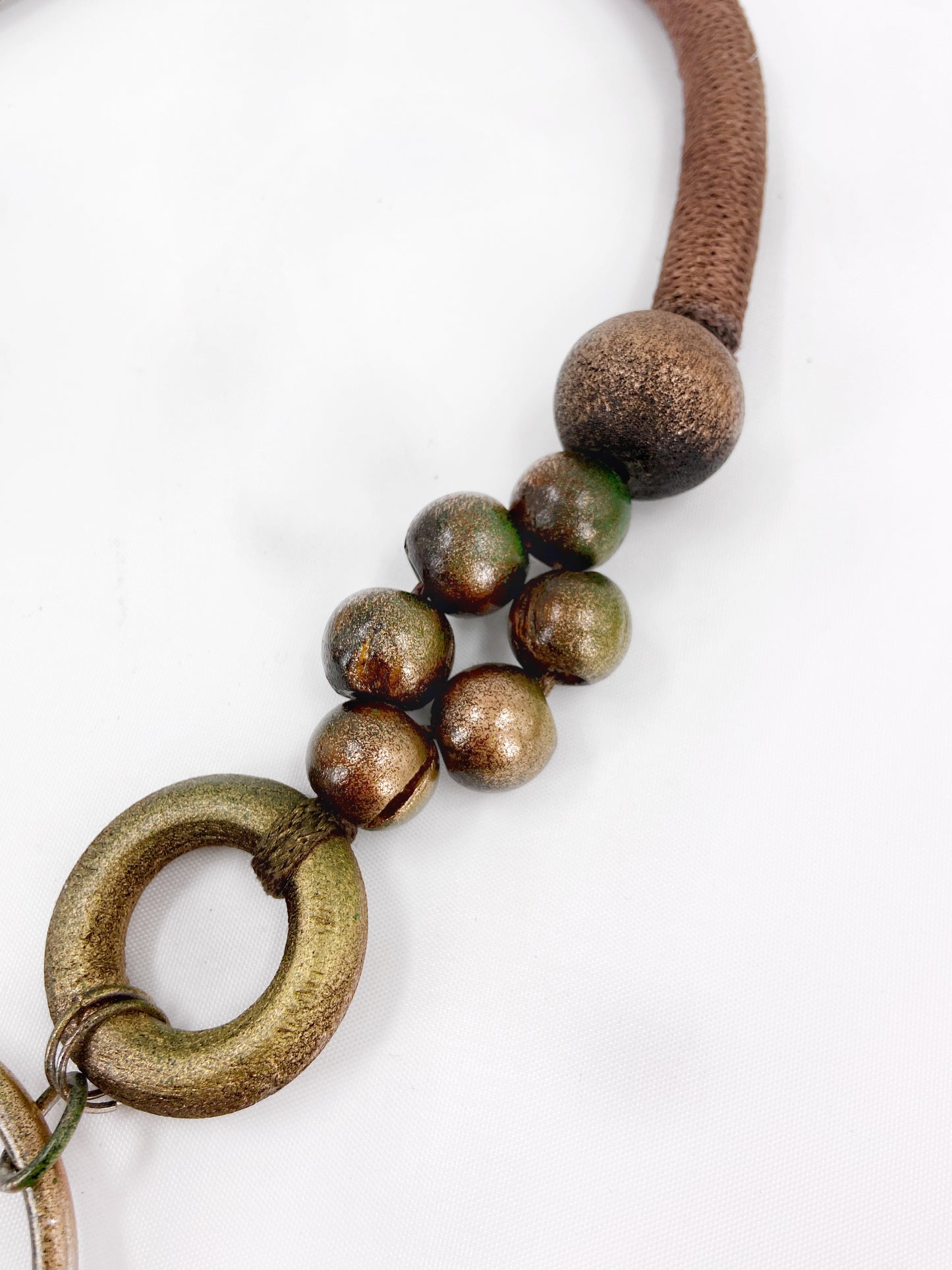 Jean Paul Gaultier 90S Sample 1/1 XXL Crucifix Cross Skull Giant Beaded Rings Necklace