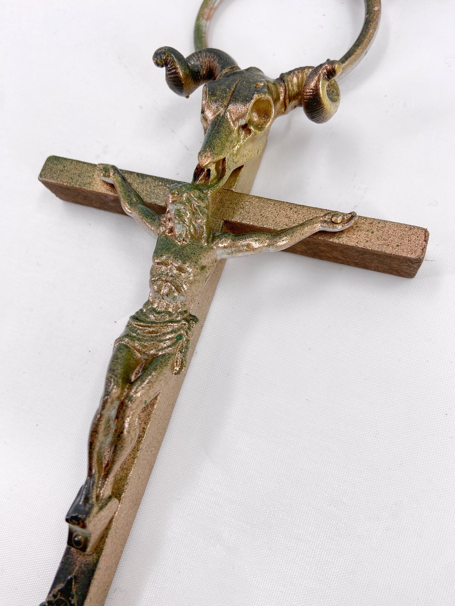 Jean Paul Gaultier 90S Sample 1/1 XXL Crucifix Cross Skull Giant Beaded Rings Necklace