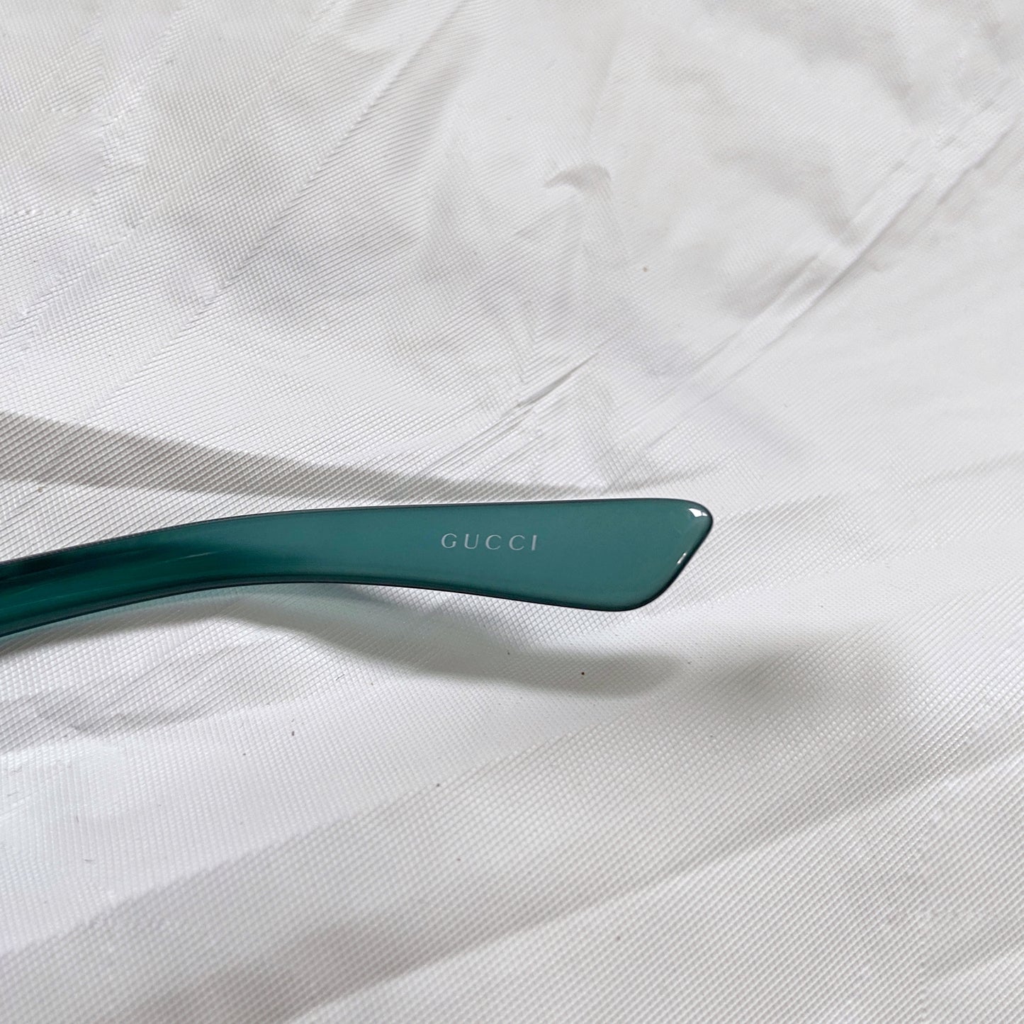 Gucci Tom Ford Teal Cut Out Logo Sunglasses