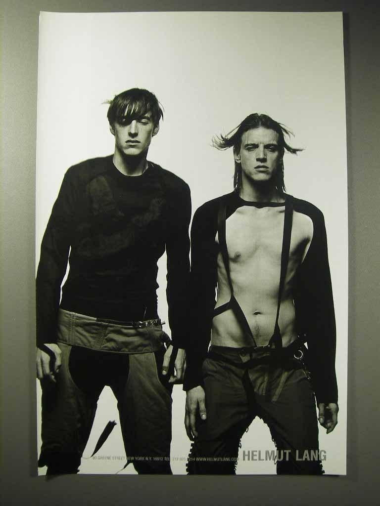 Helmut Lang Fall 2003 Bondage Buckle Strap Merino Wool Harness OS