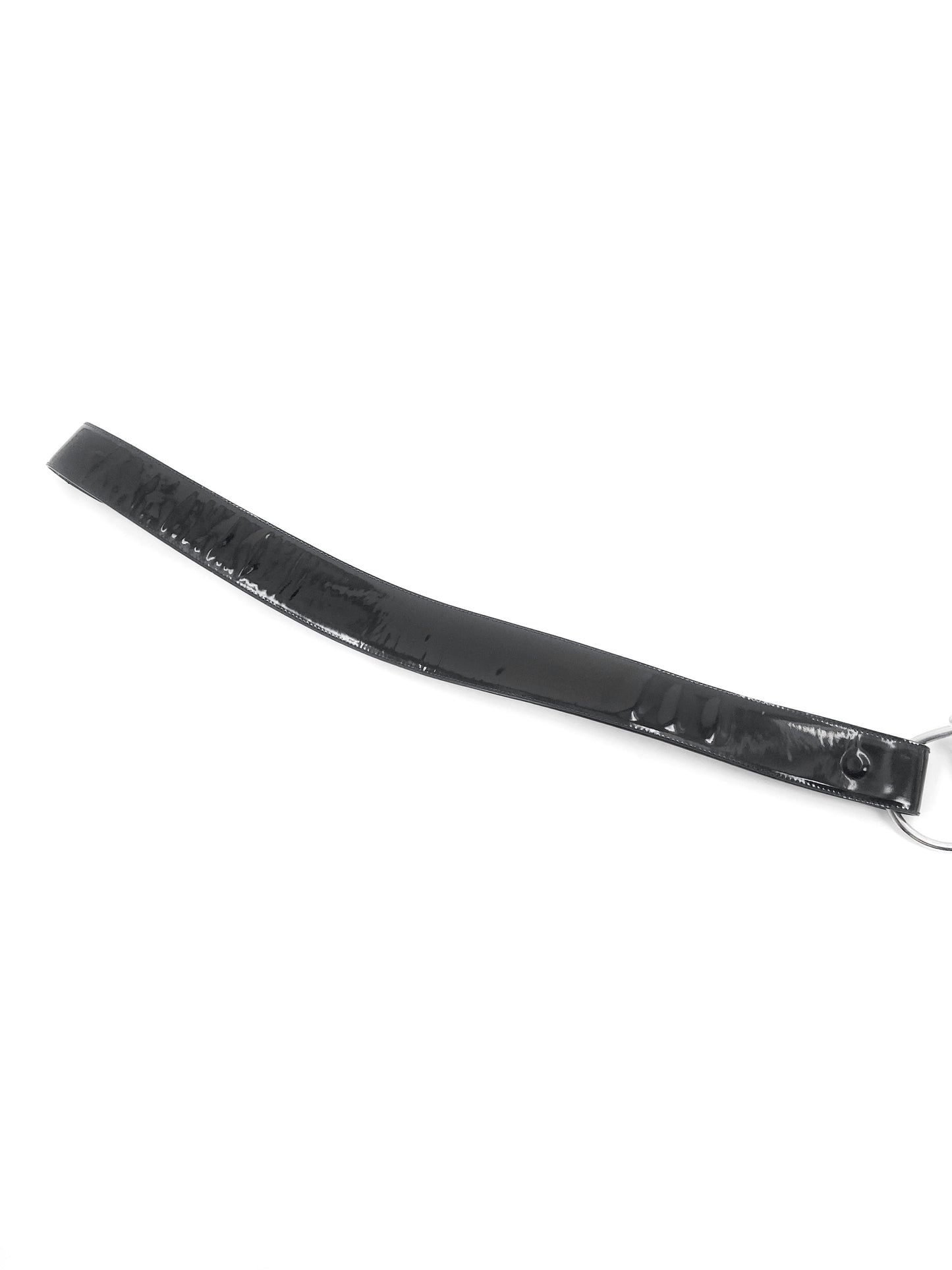 Gucci Fall 1995 Tom Ford Iconic Black Oversized Horsebit Patent Leather Belt 30