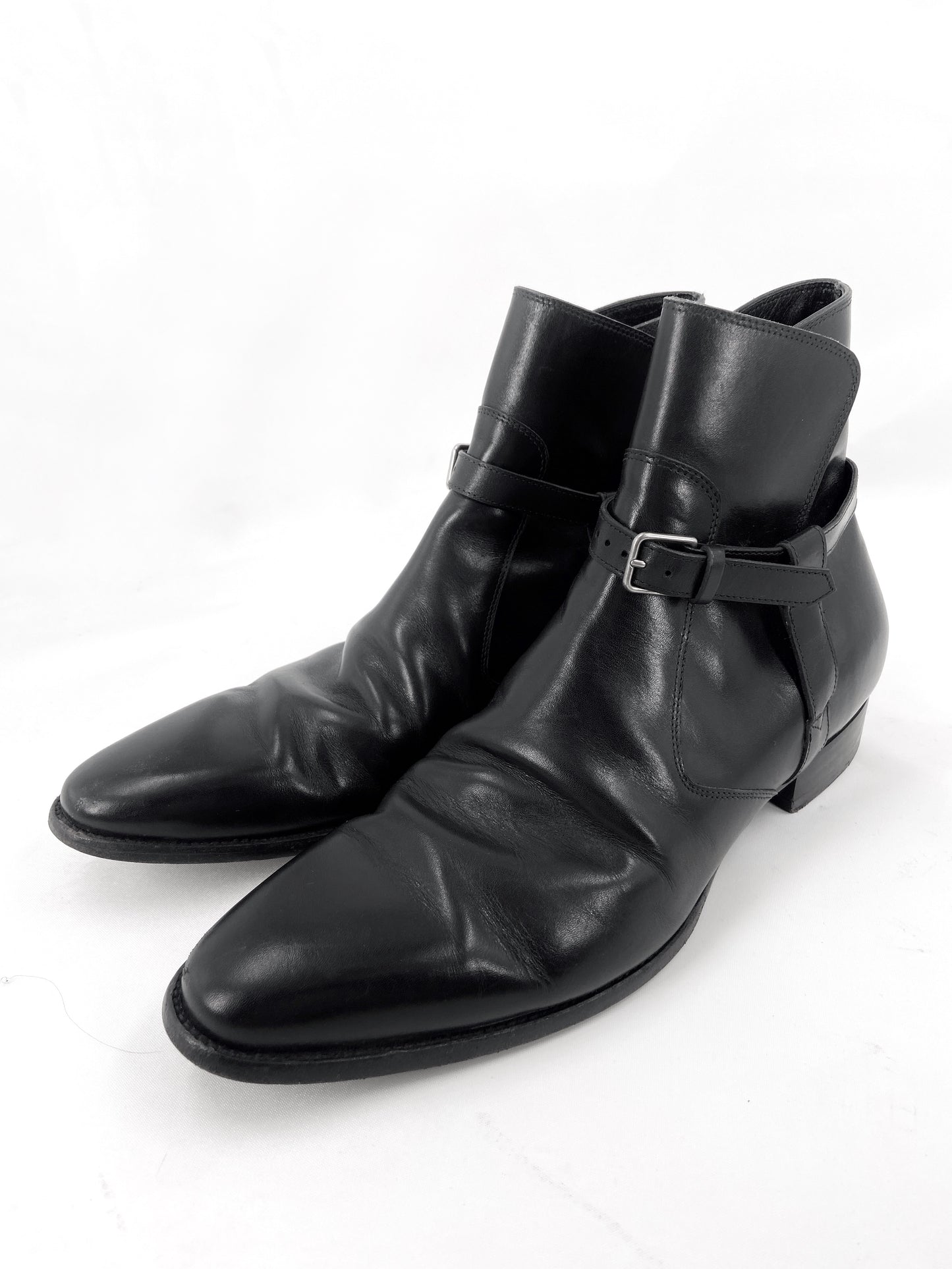 Saint Laurent Paris Hedi Slimane Belted Boots 40
