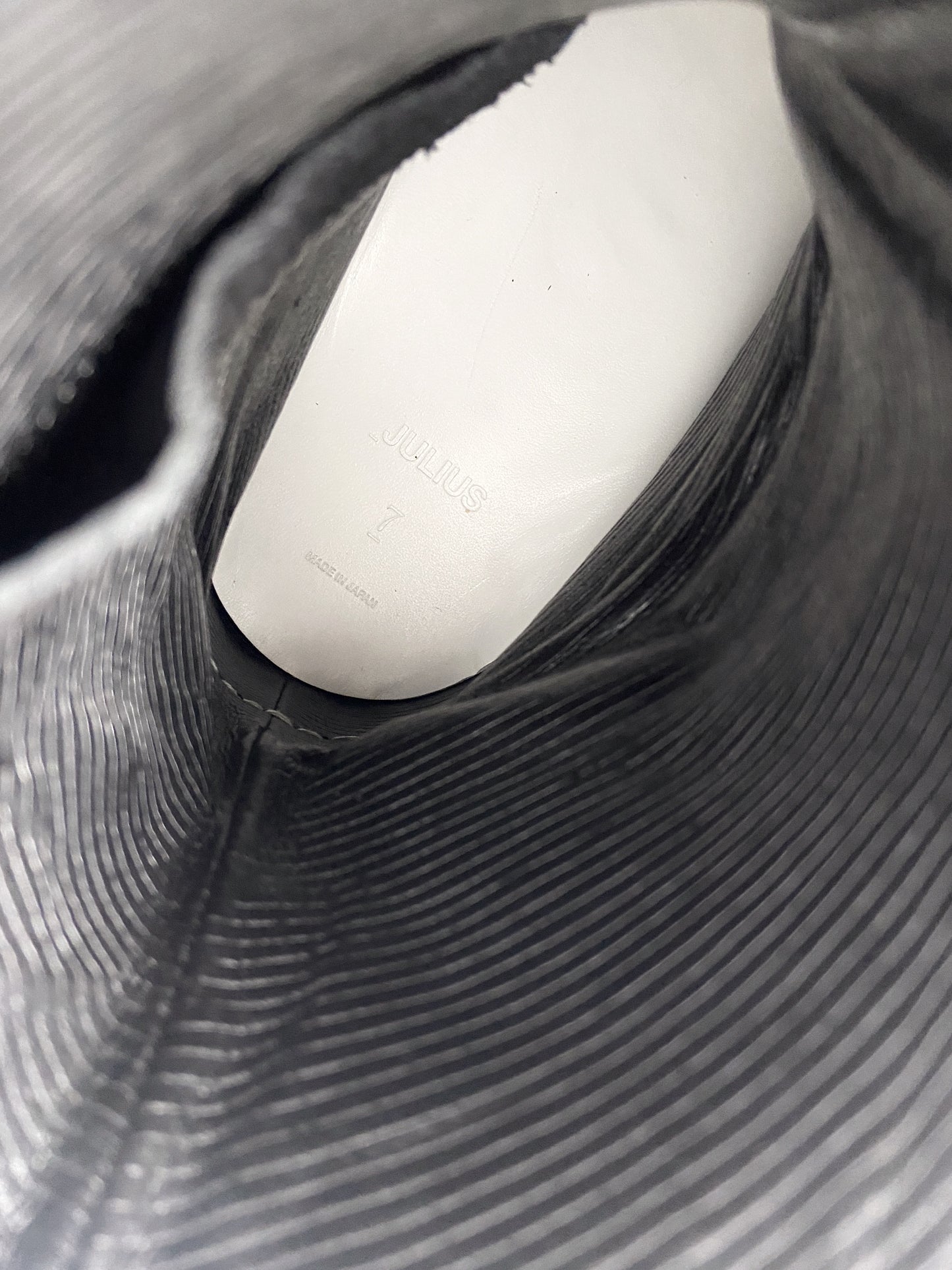 BXNT Julius 7 Fall 2015 Black Leather platform Sphere Polygon 517FWM5 Boots 2