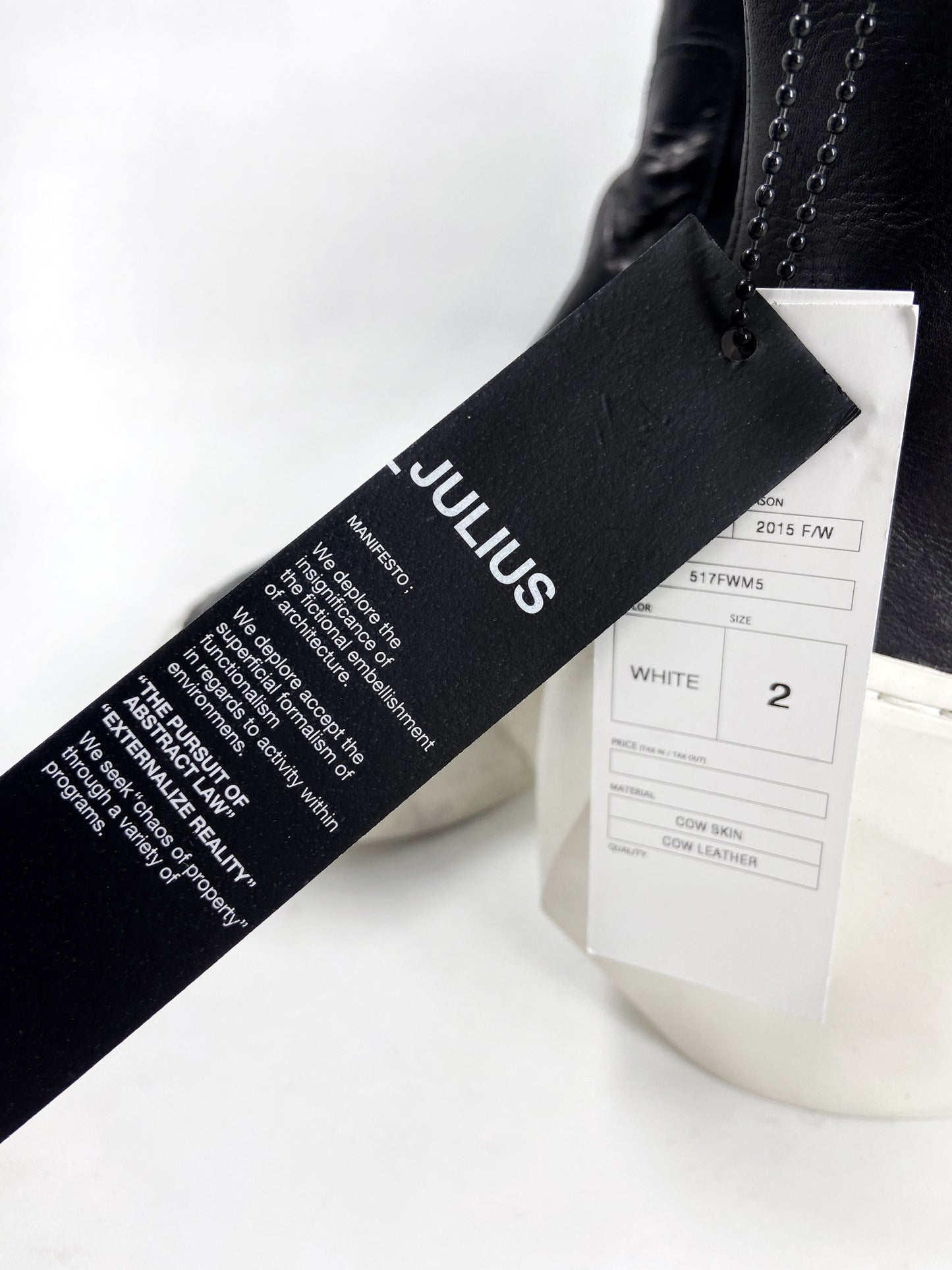 BXNT Julius 7 Fall 2015 Black Leather platform Sphere Polygon 517FWM5 Boots 2