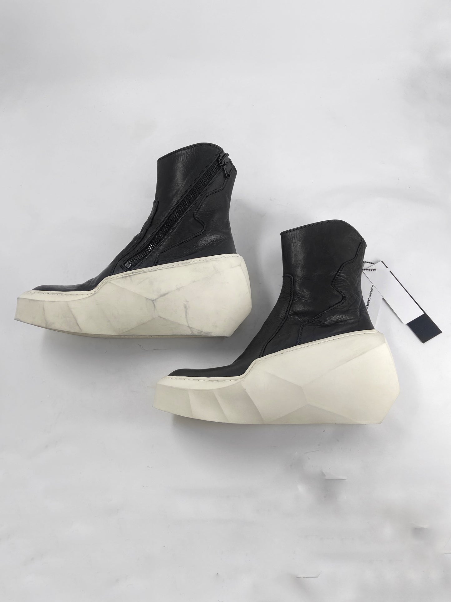 BXNT Julius 7 Fall 2015 Black Leather platform Sphere Polygon 517FWM5 Boots 2