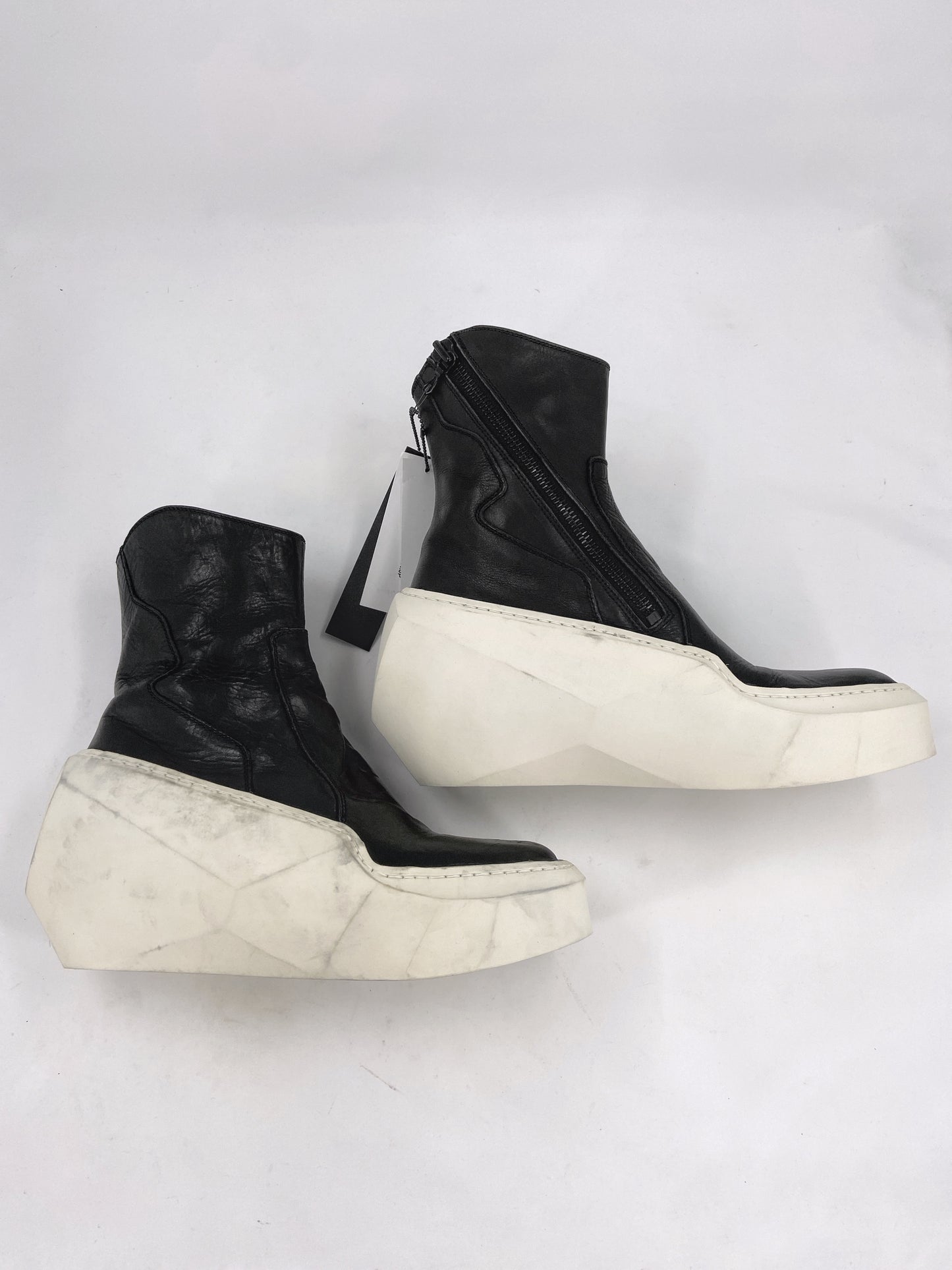 BXNT Julius 7 Fall 2015 Black Leather platform Sphere Polygon 517FWM5 Boots 2