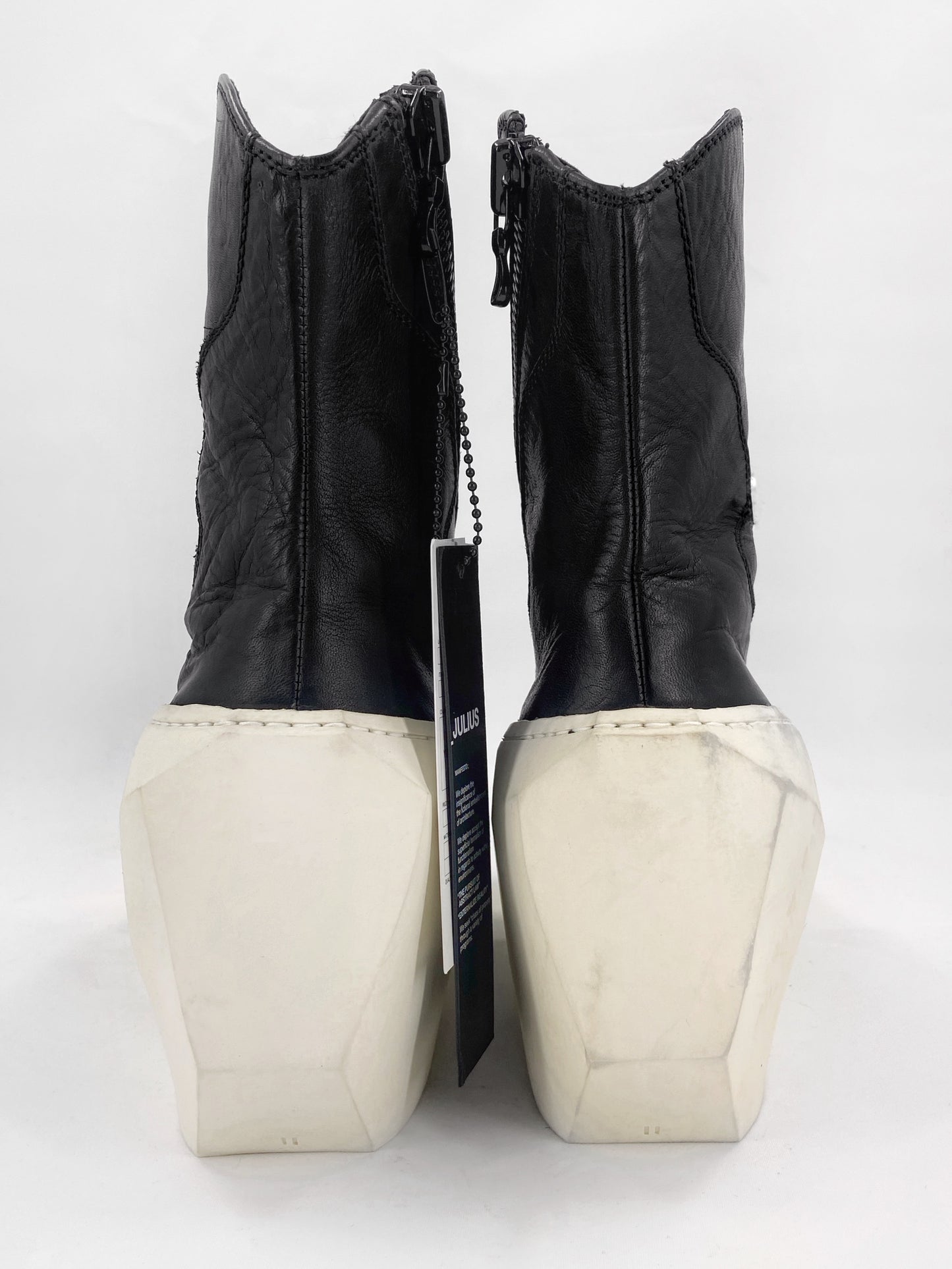 BXNT Julius 7 Fall 2015 Black Leather platform Sphere Polygon 517FWM5 Boots 2