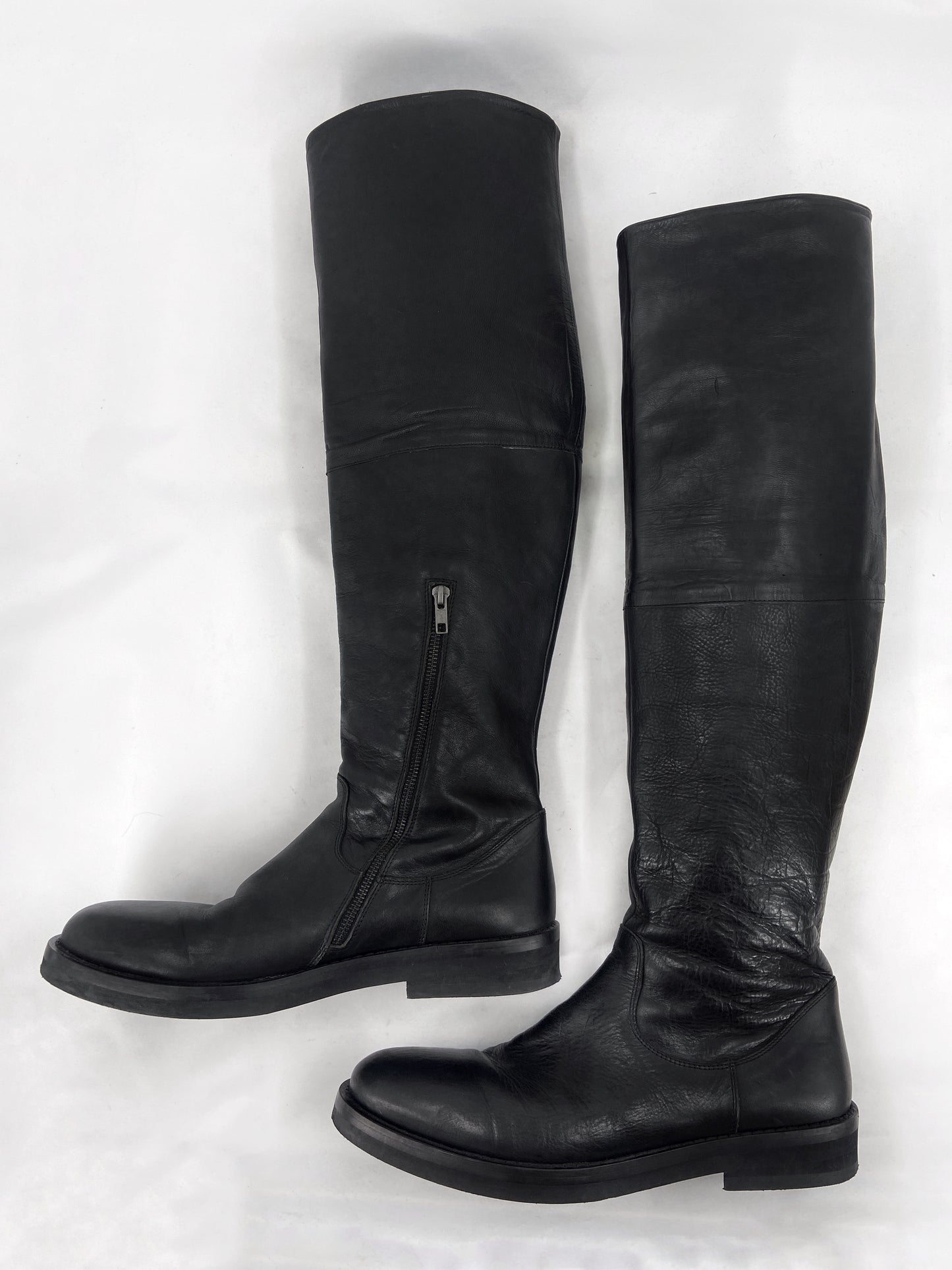Ann Demeulemeester Fall 2000 Folded Thigh High Boot 43