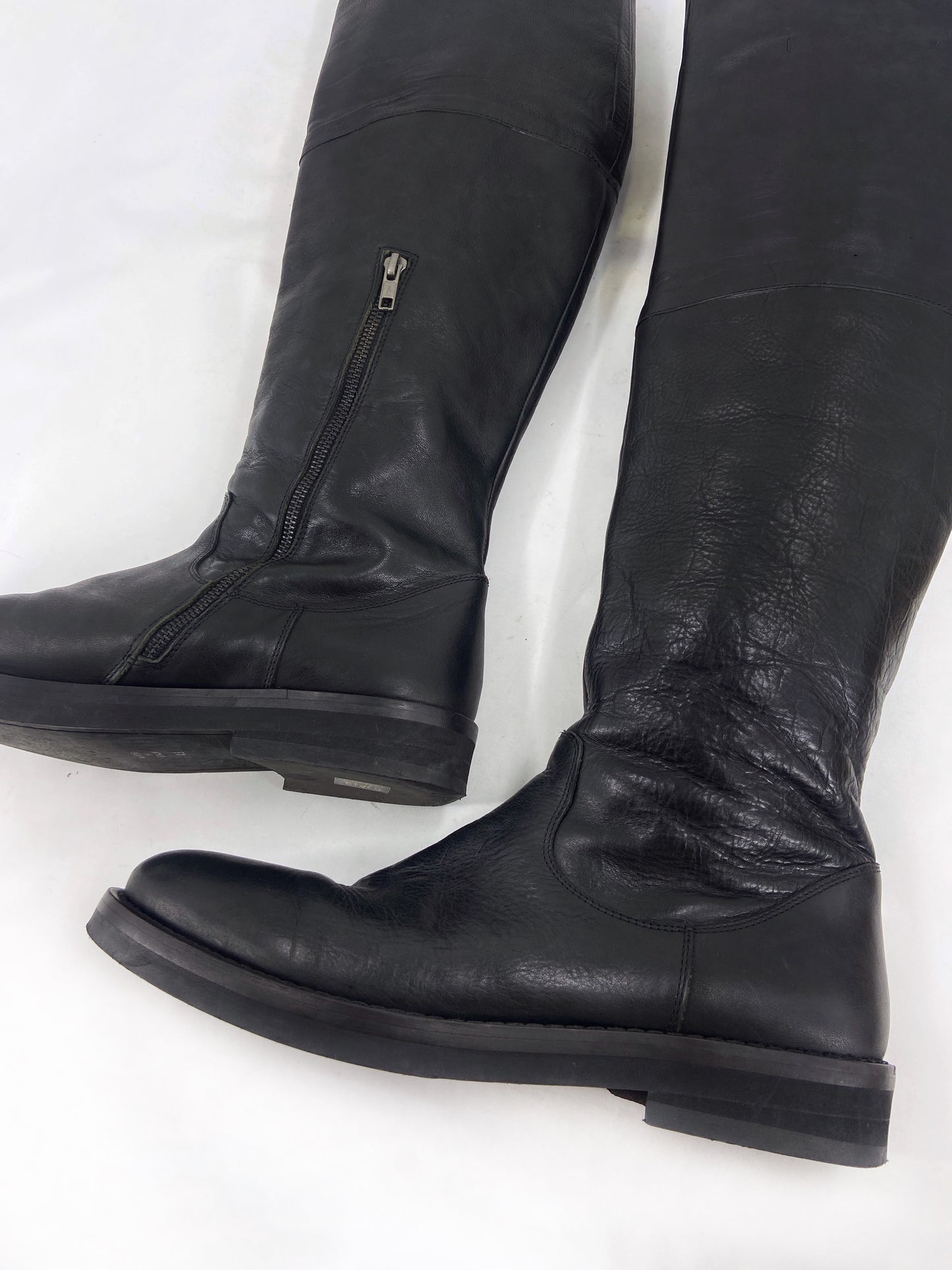 Ann Demeulemeester Fall 2000 Folded Thigh High Boot 43