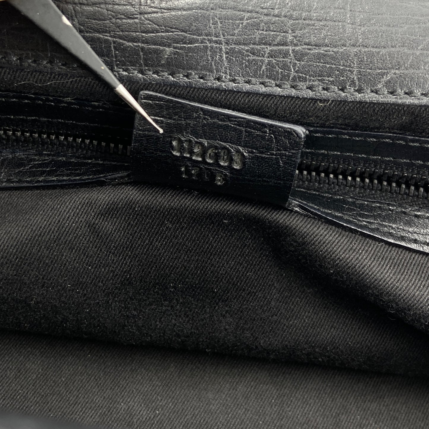 Gucci Fall 2002 Tom Ford Black Monogram Doctors Bag