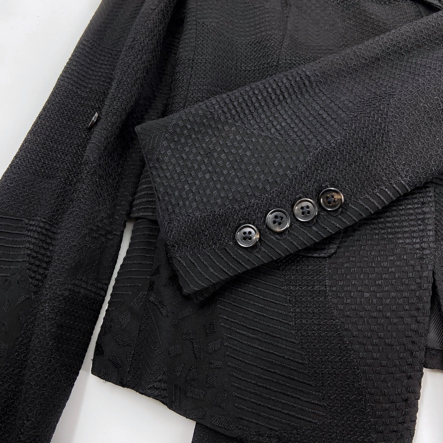 Ann Demeulemeester Spring 2012 Embroidered Beaded Silk Blazer Jacket