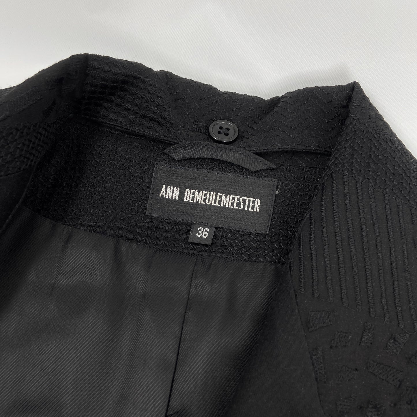 Ann Demeulemeester Spring 2012 Embroidered Beaded Silk Blazer Jacket