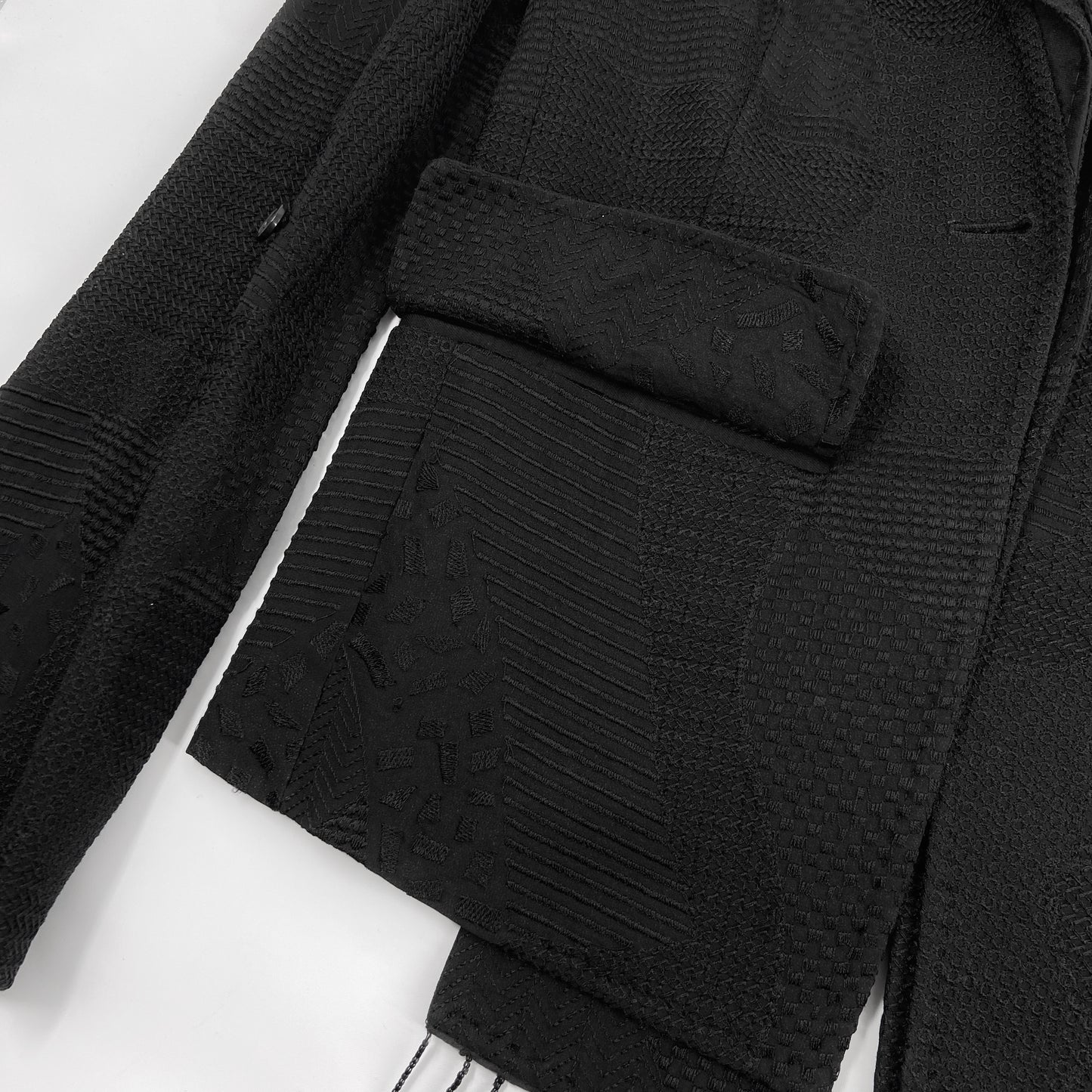 Ann Demeulemeester Spring 2012 Embroidered Beaded Silk Blazer Jacket