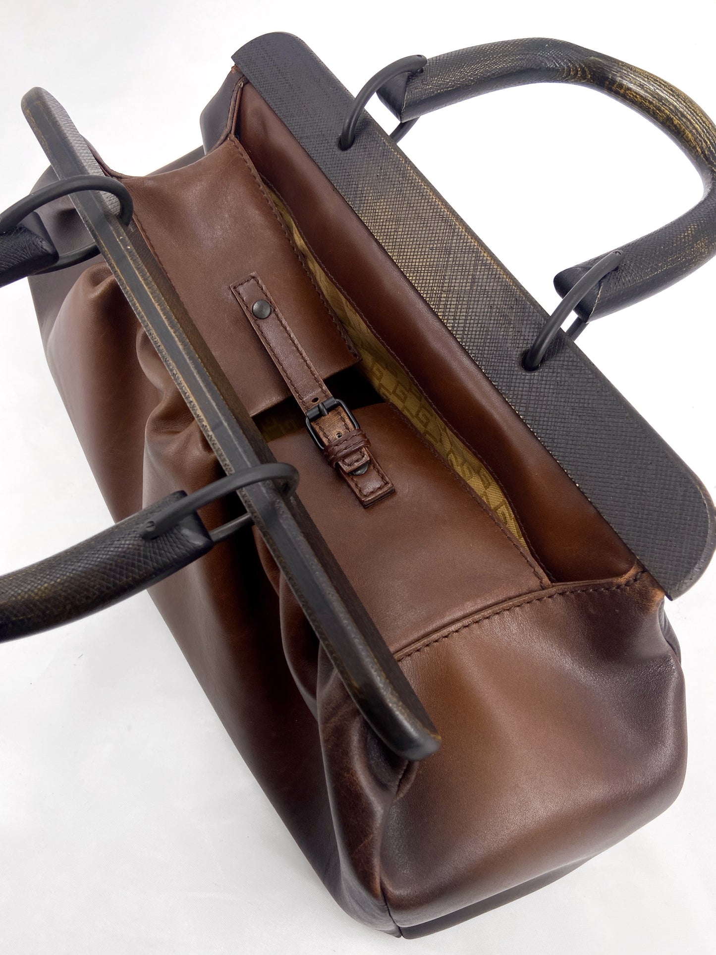 Gucci Fall 2002 Tom Ford Brown Buffalo Leather Doctors Bag