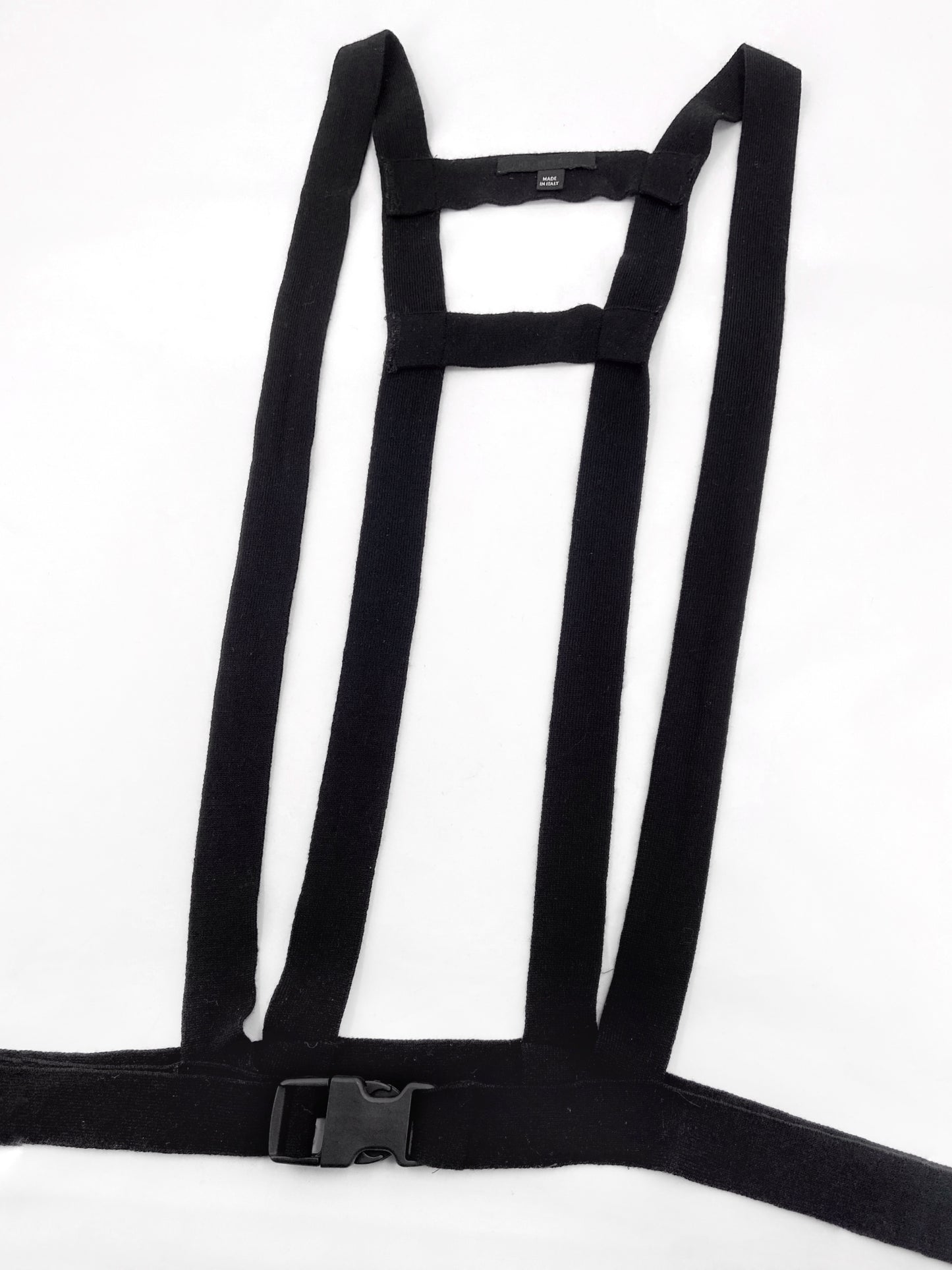 Helmut Lang Fall 2003 Bondage Buckle Strap Merino Wool Harness OS