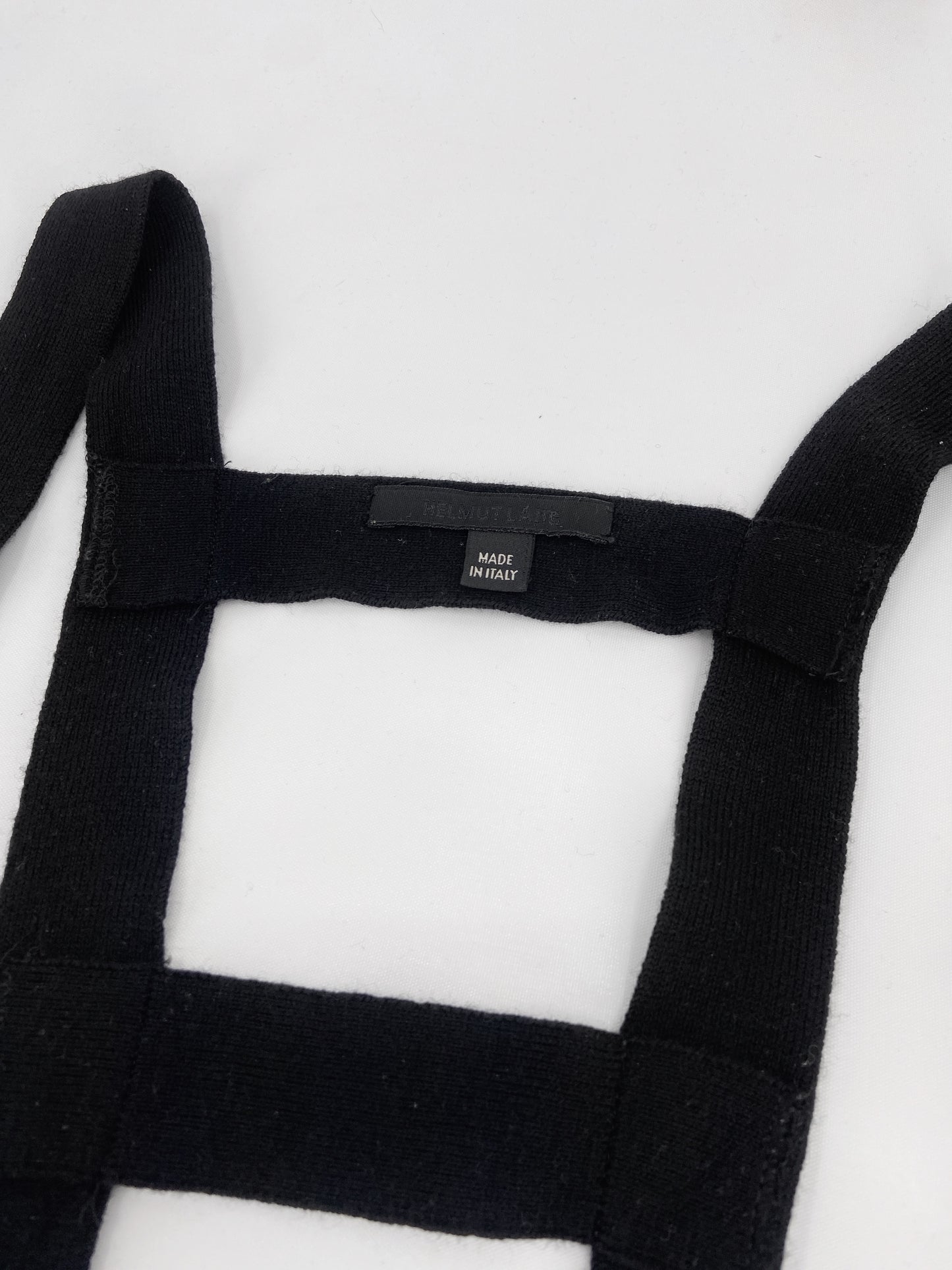Helmut Lang Fall 2003 Bondage Buckle Strap Merino Wool Harness OS