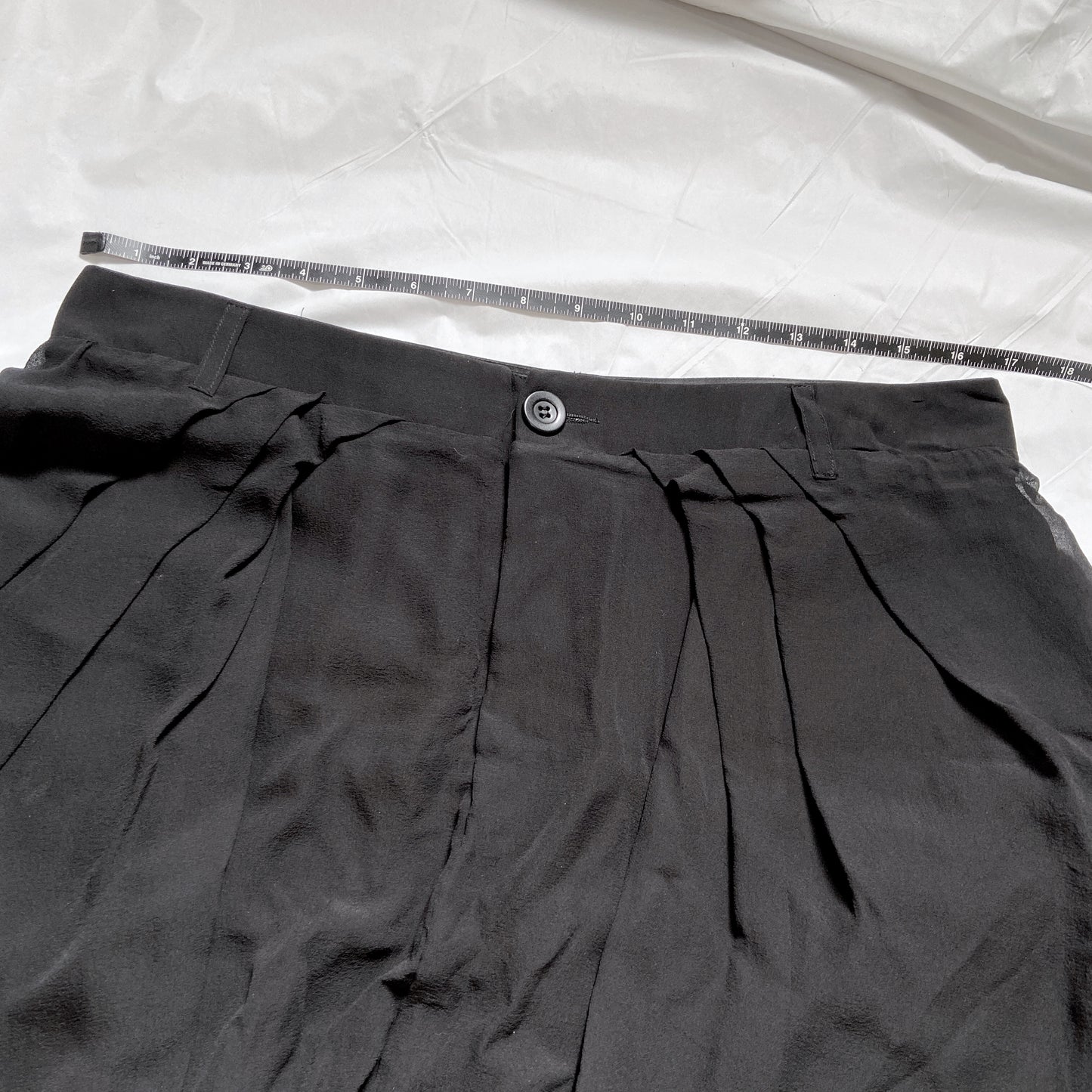 Rick Owens Drop-Crotch Silk Shorts 33"