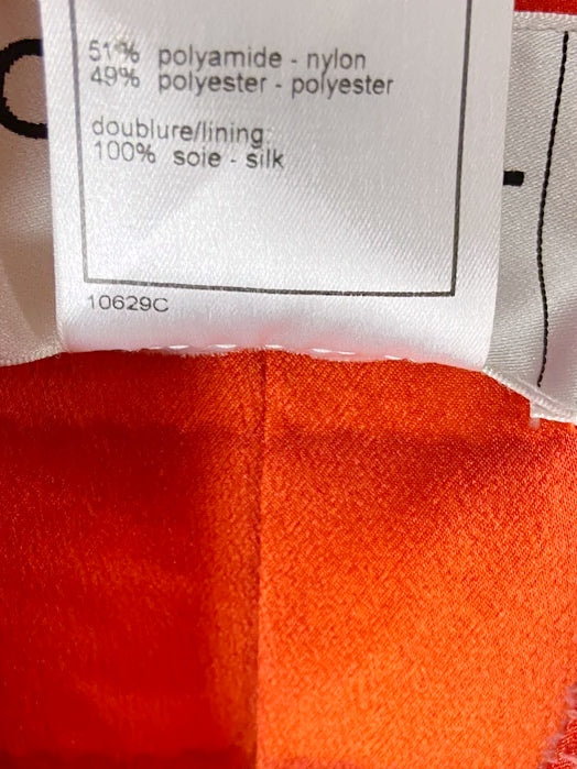 Chanel Fall 2000 Karl Lagerfeld Red Coat 40