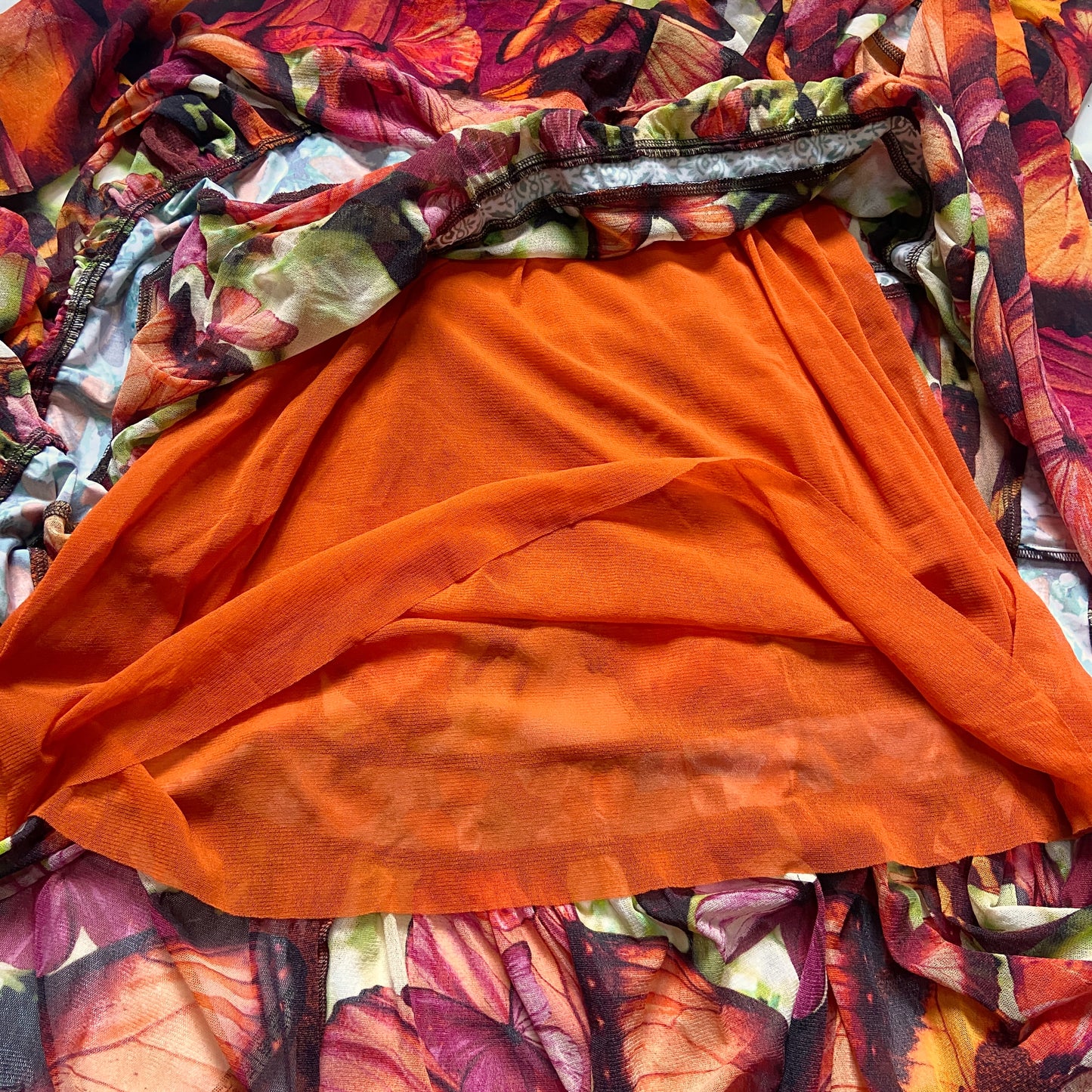 Jean Paul Gaultier 2003 soleli butterfly maxi dress