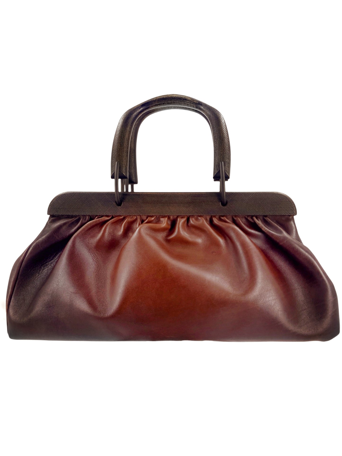 Gucci Fall 2002 Tom Ford Brown Buffalo Leather Doctors Bag