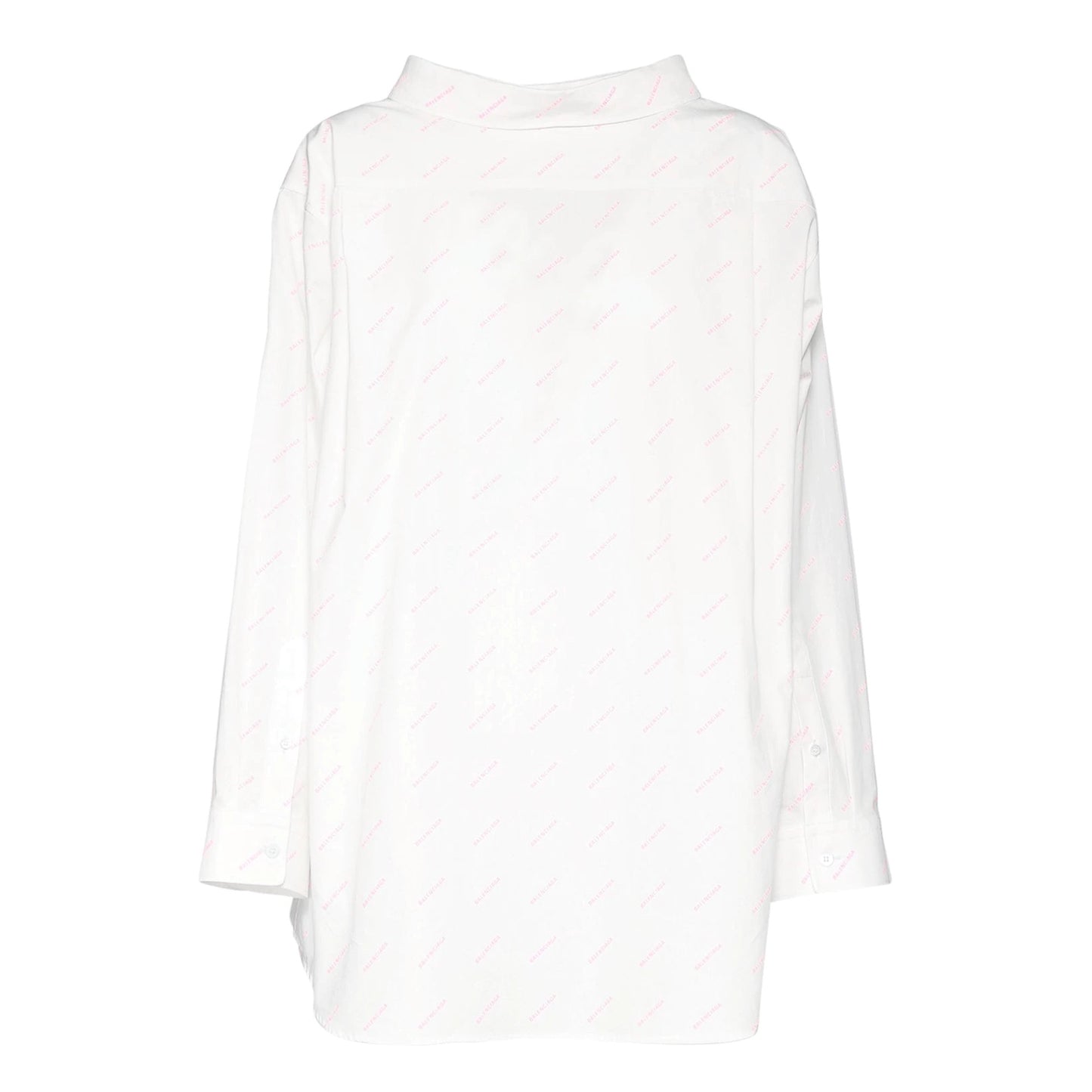 Balenciaga 2020 Demna Logo All-over Oversized Double-Back Shirt