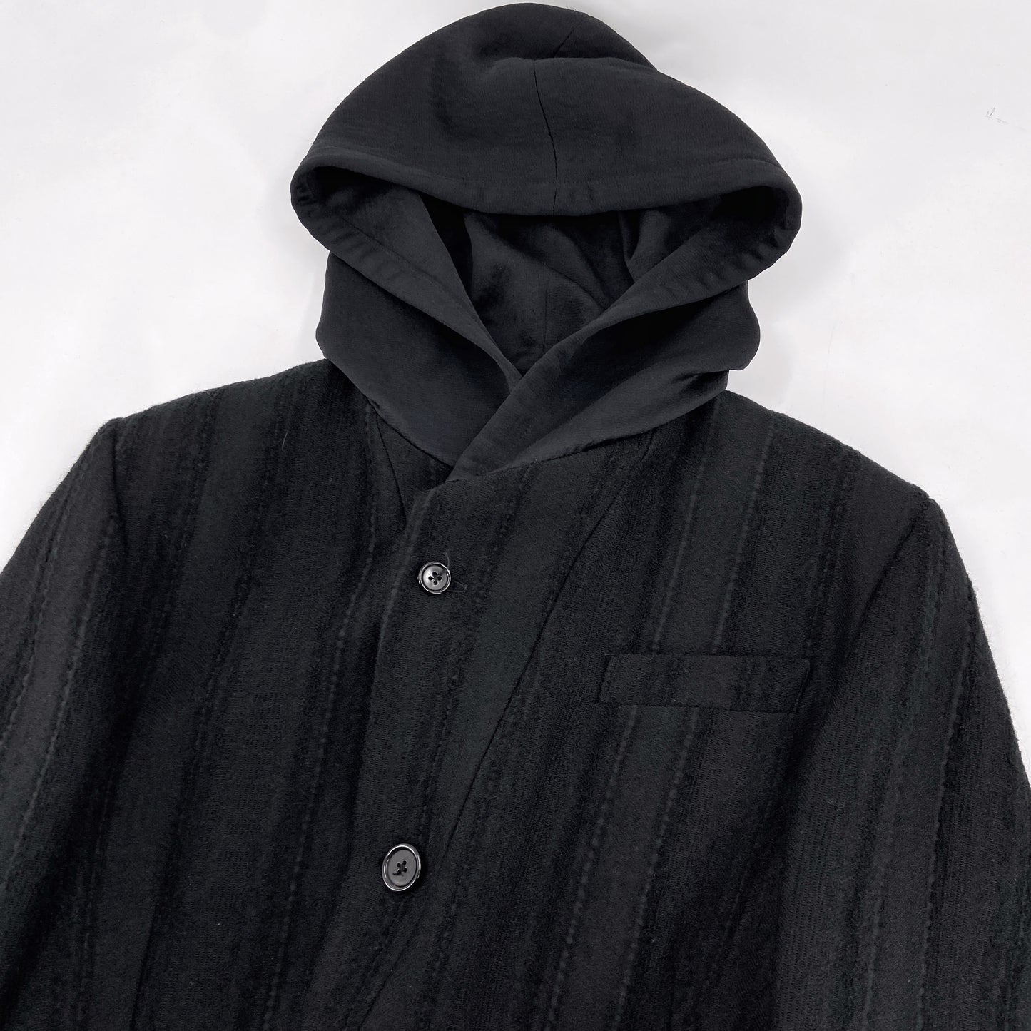 Ann Demeulemeester Fall 2009 Hooded Tweed Blazer Jacket