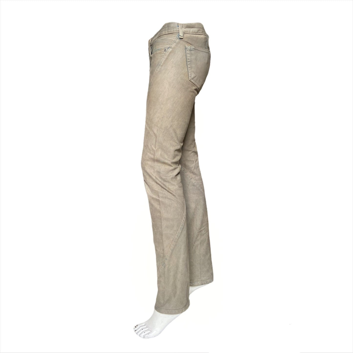 Rick Owens 2006 DRKSHDW Early Archive Spiral Cut Denim Jeans