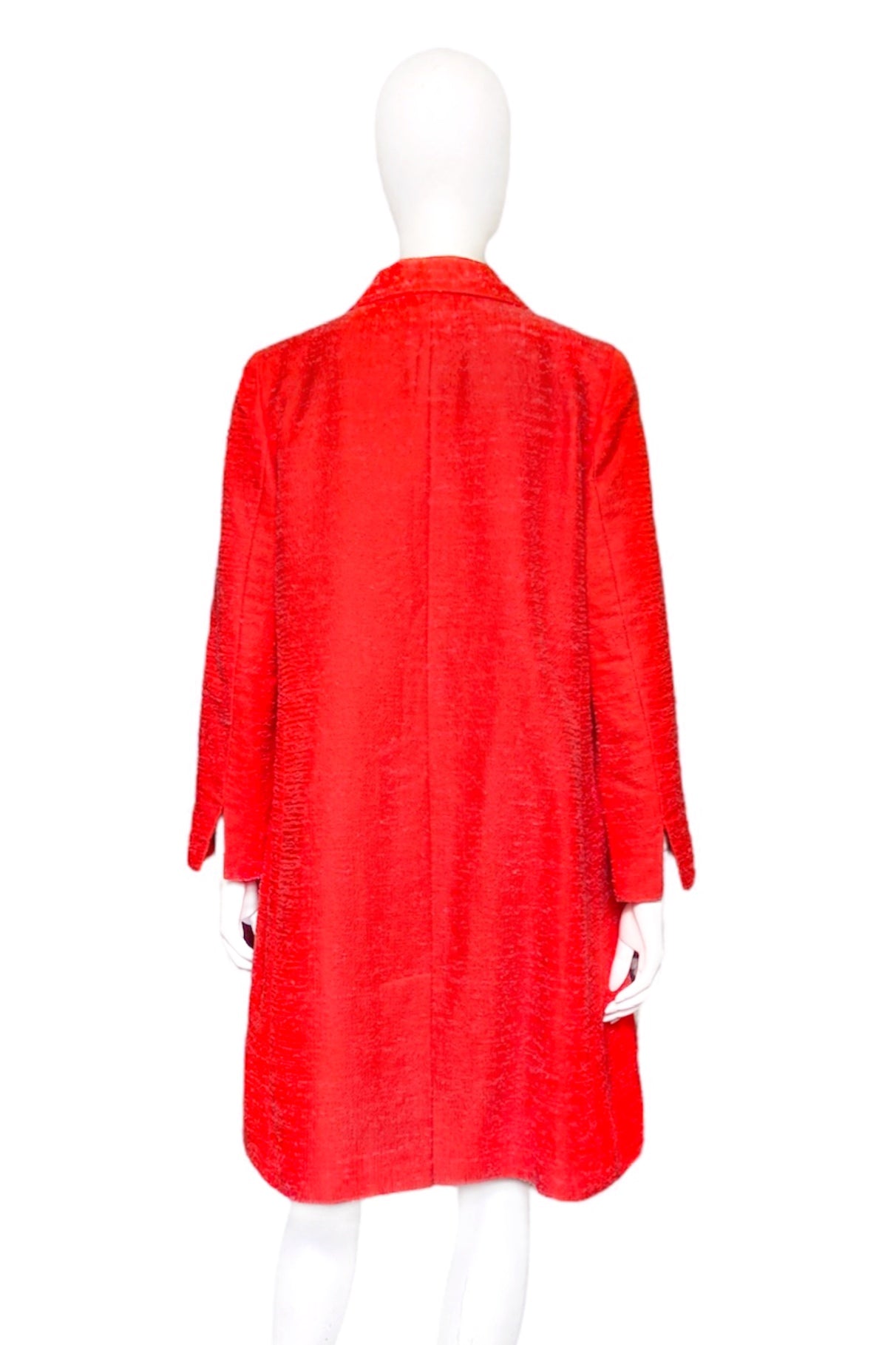 Chanel Fall 2000 Karl Lagerfeld Red Coat 40