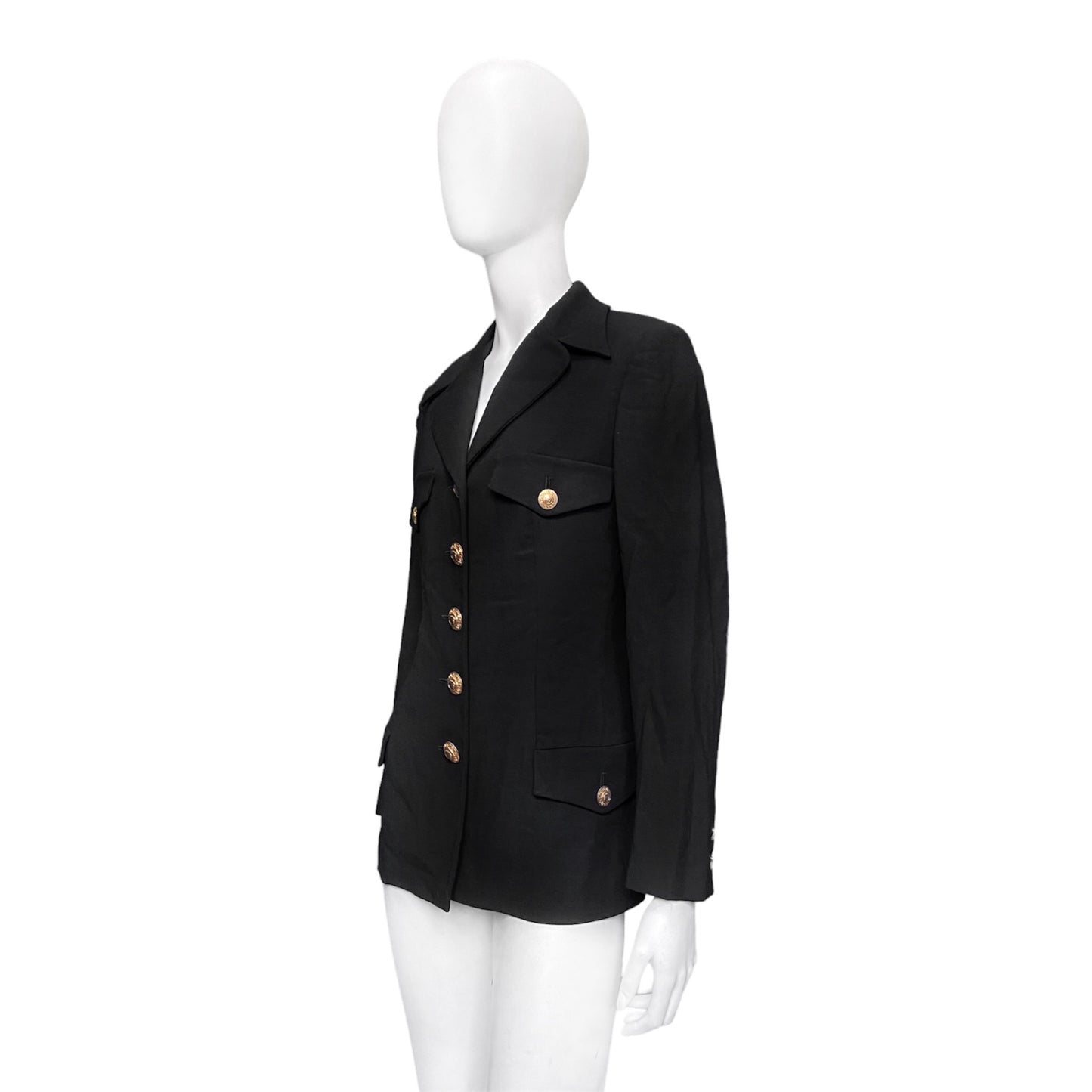 Gianni Versace Spring 1994 Gold Medusa Button Blazer