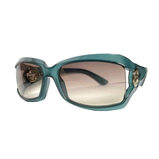 Gucci Tom Ford Teal Cut Out Logo Sunglasses