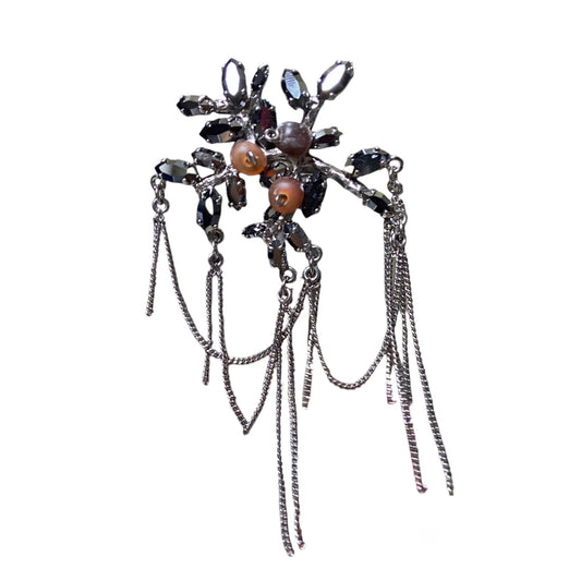 Jean paul Gaultier Chains Leaves Bead Ring