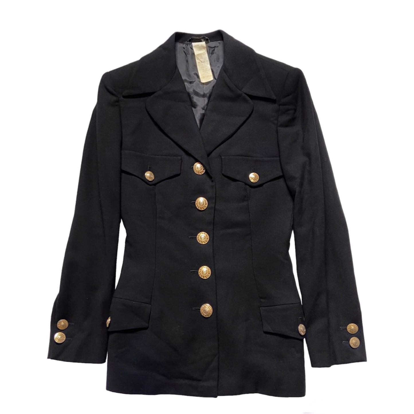 Gianni Versace Spring 1994 Gold Medusa Button Blazer