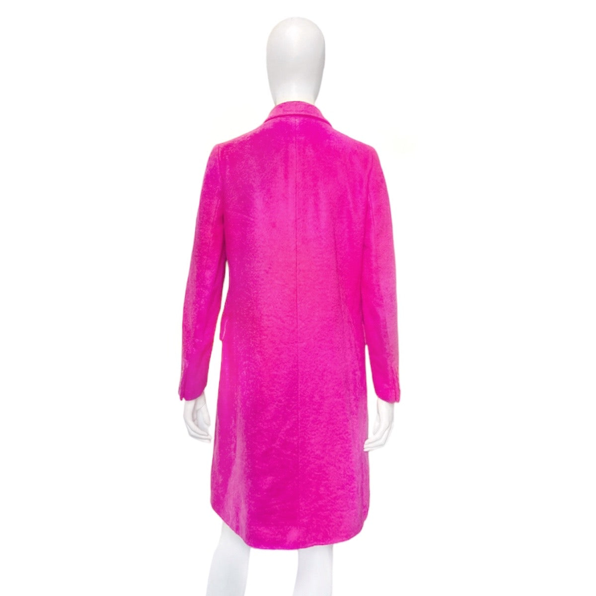 Helmut Lang Fall 2000 Fuchsia Silk Coat 40