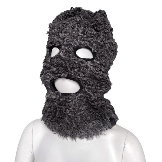 Y-3 Fall 2014 Yohji Yamamoto X Adidas Fur Balaclava Neckwarmer