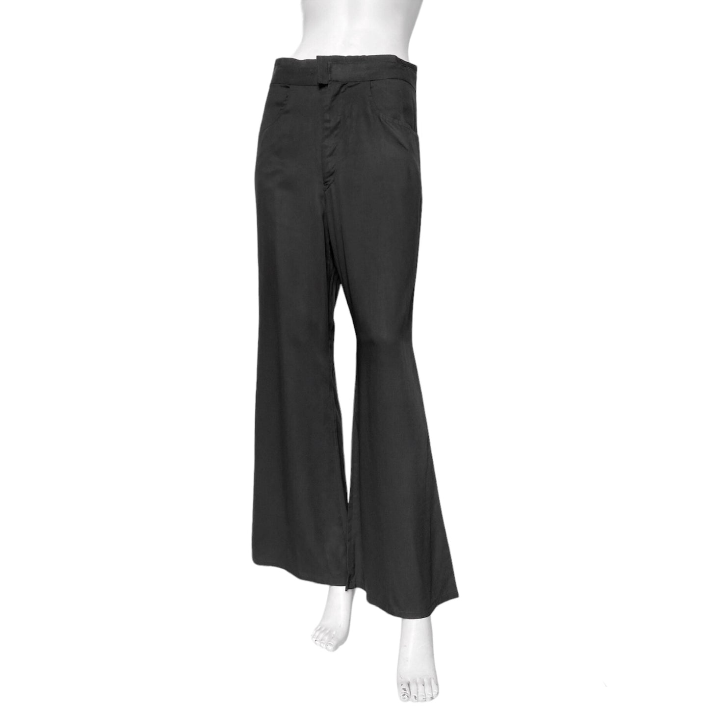 Yohji Yamamoto Spring 2004 Black Flared Pants 2